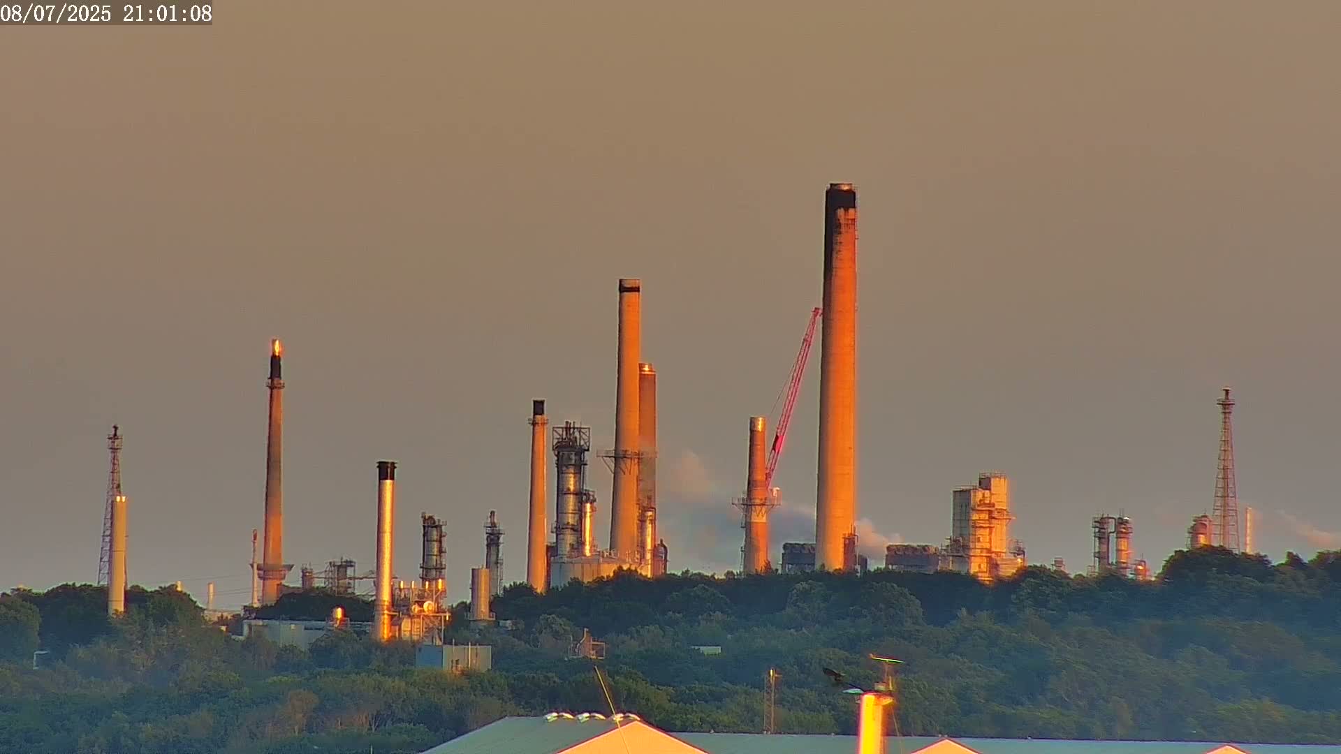 Fawley, ExxonMobil Refinery Live Cam - New Forest, Hampshire, South East, England, United Kingdom