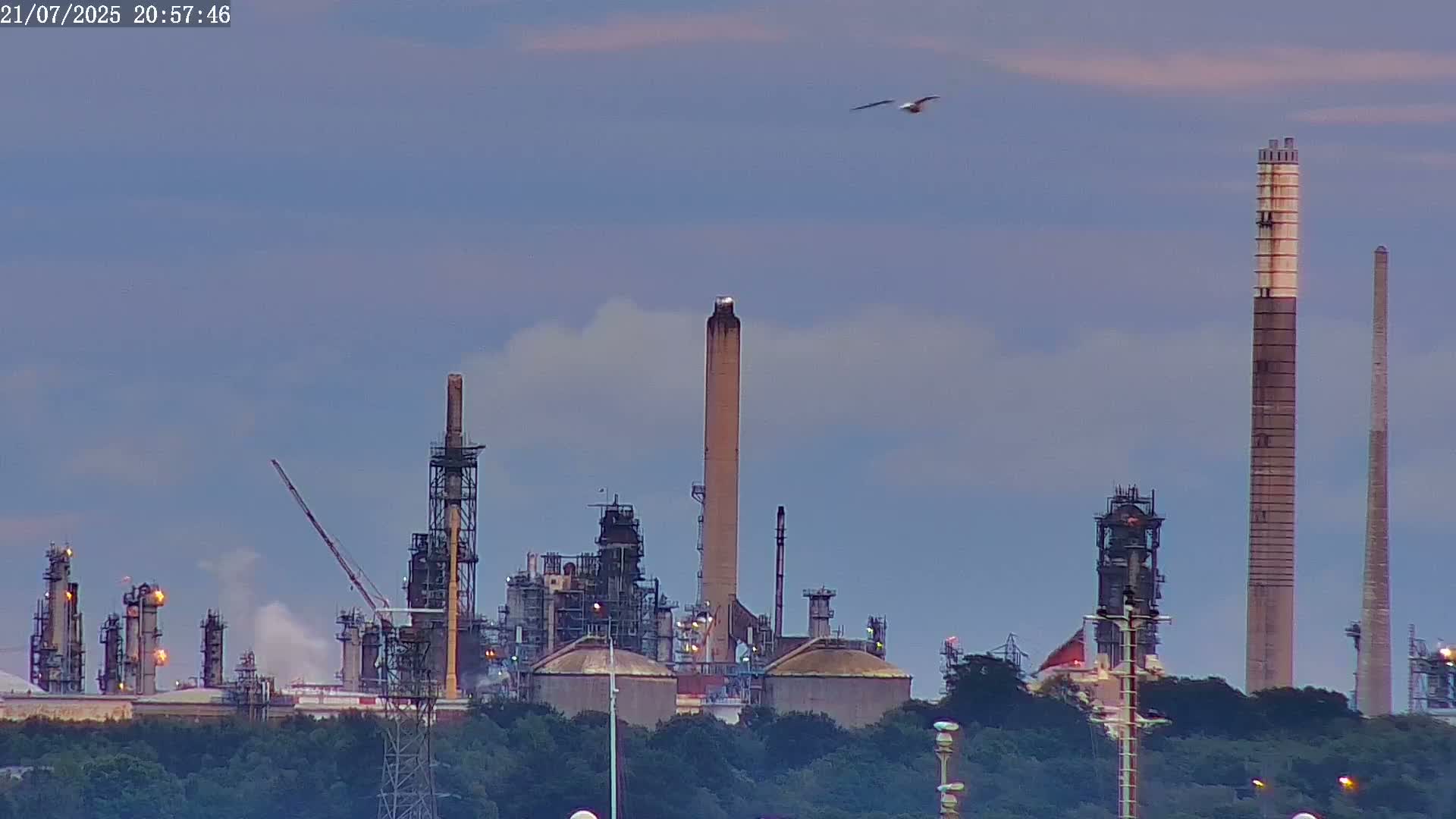 Fawley, ExxonMobil Refinery Live Cam - New Forest, Hampshire, South East, England, United Kingdom