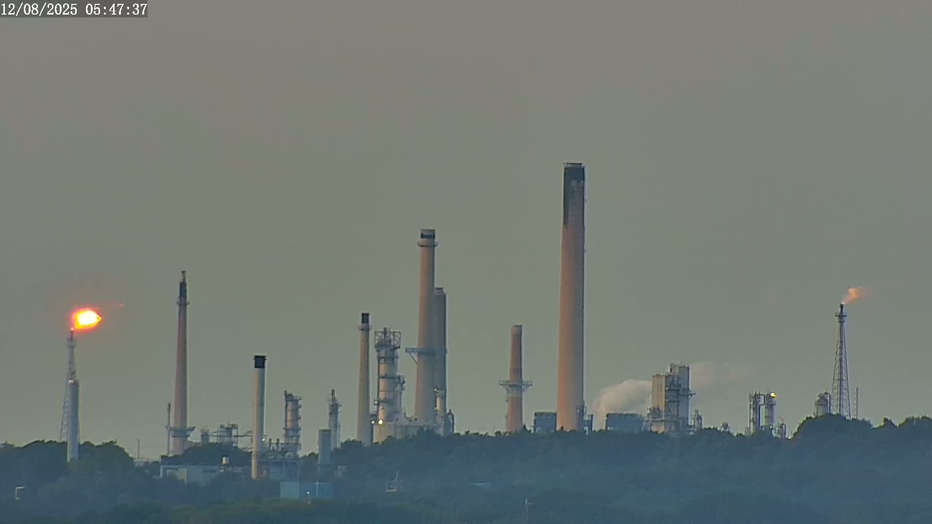 Fawley, ExxonMobil Refinery Live Cam - New Forest, Hampshire, South East, England, United Kingdom