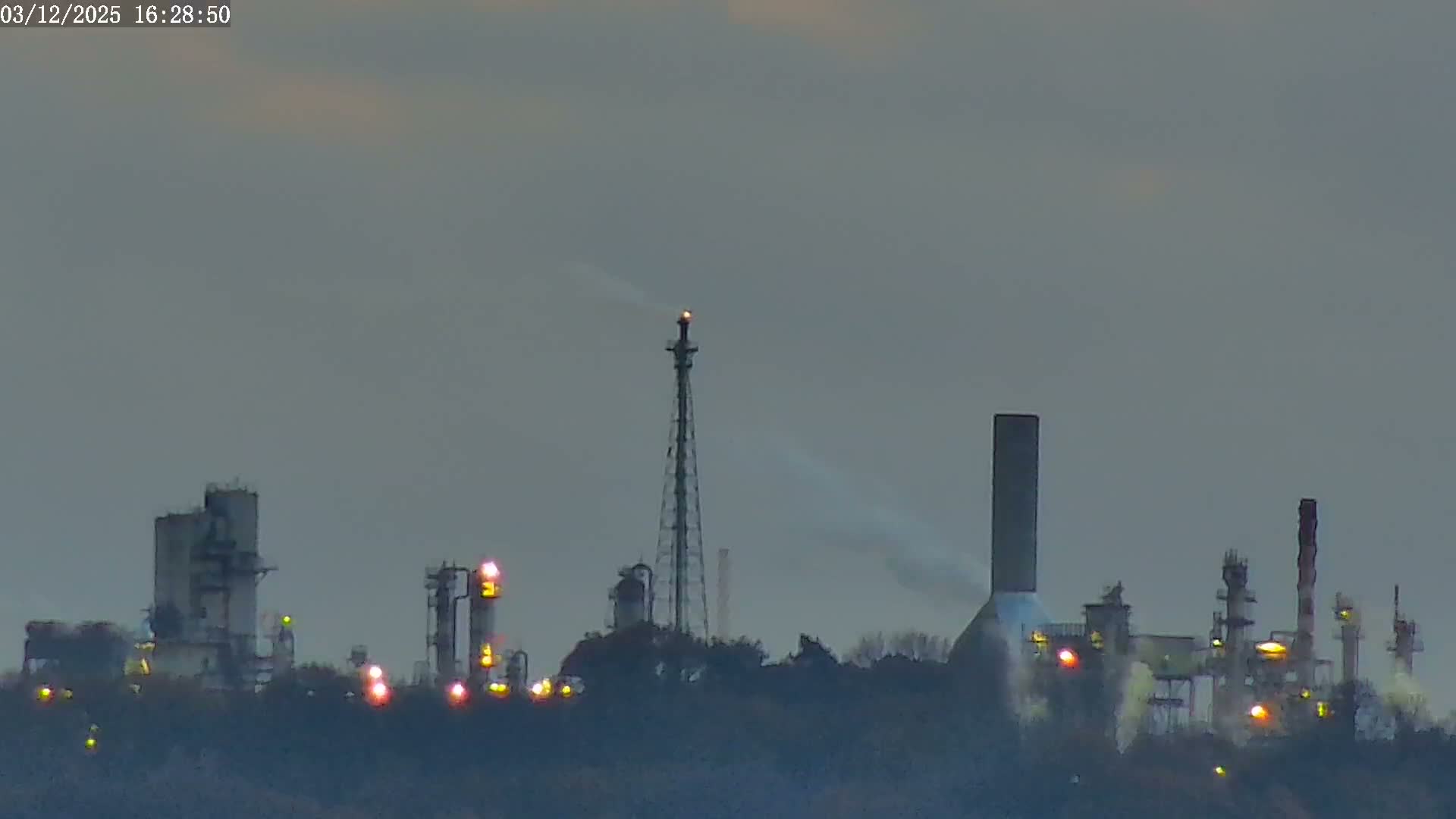 Fawley, ExxonMobil Refinery Live Cam - New Forest, Hampshire, South East, England, United Kingdom