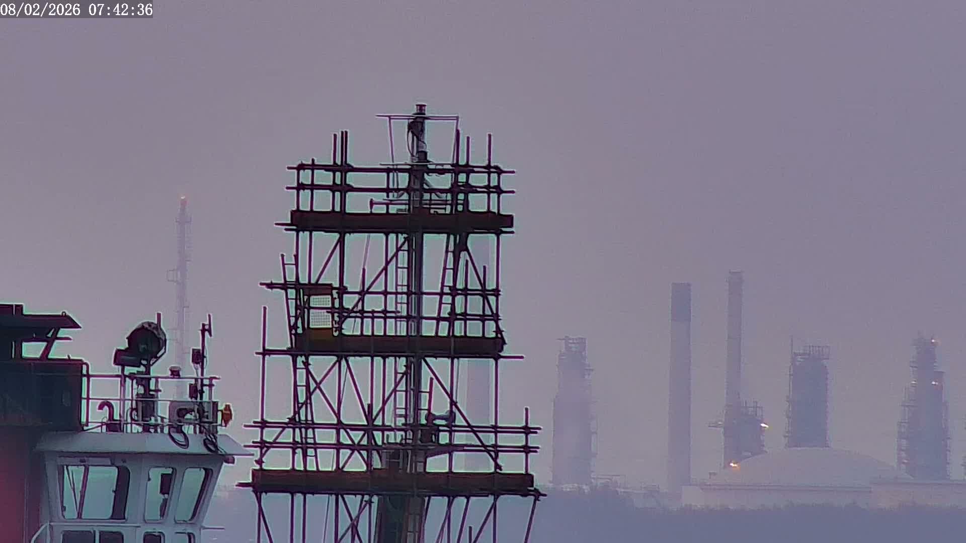 Fawley, ExxonMobil Refinery Live Cam - New Forest, Hampshire, South East, England, United Kingdom