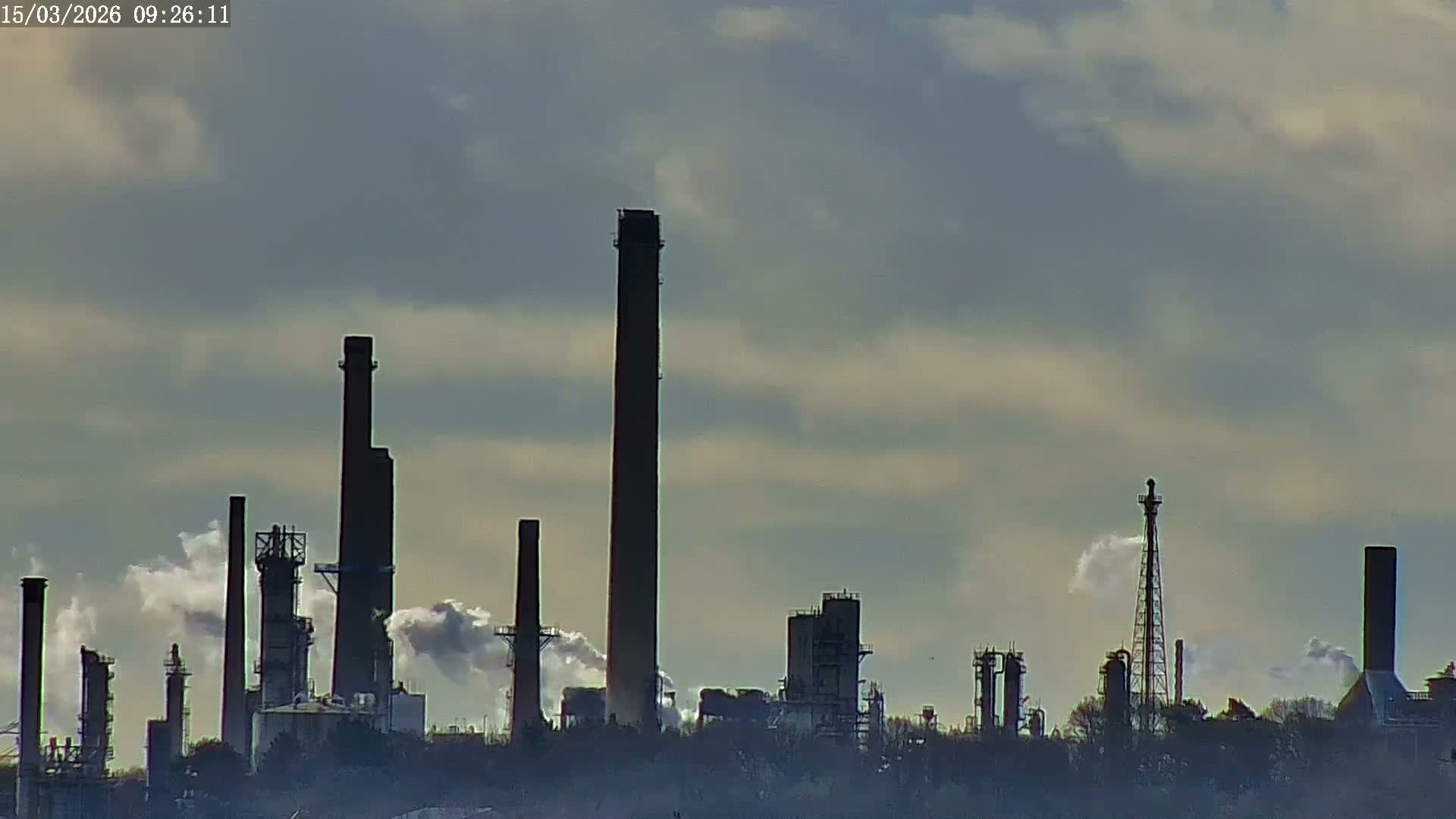 Fawley, ExxonMobil Refinery Live Cam - New Forest, Hampshire, South East, England, United Kingdom