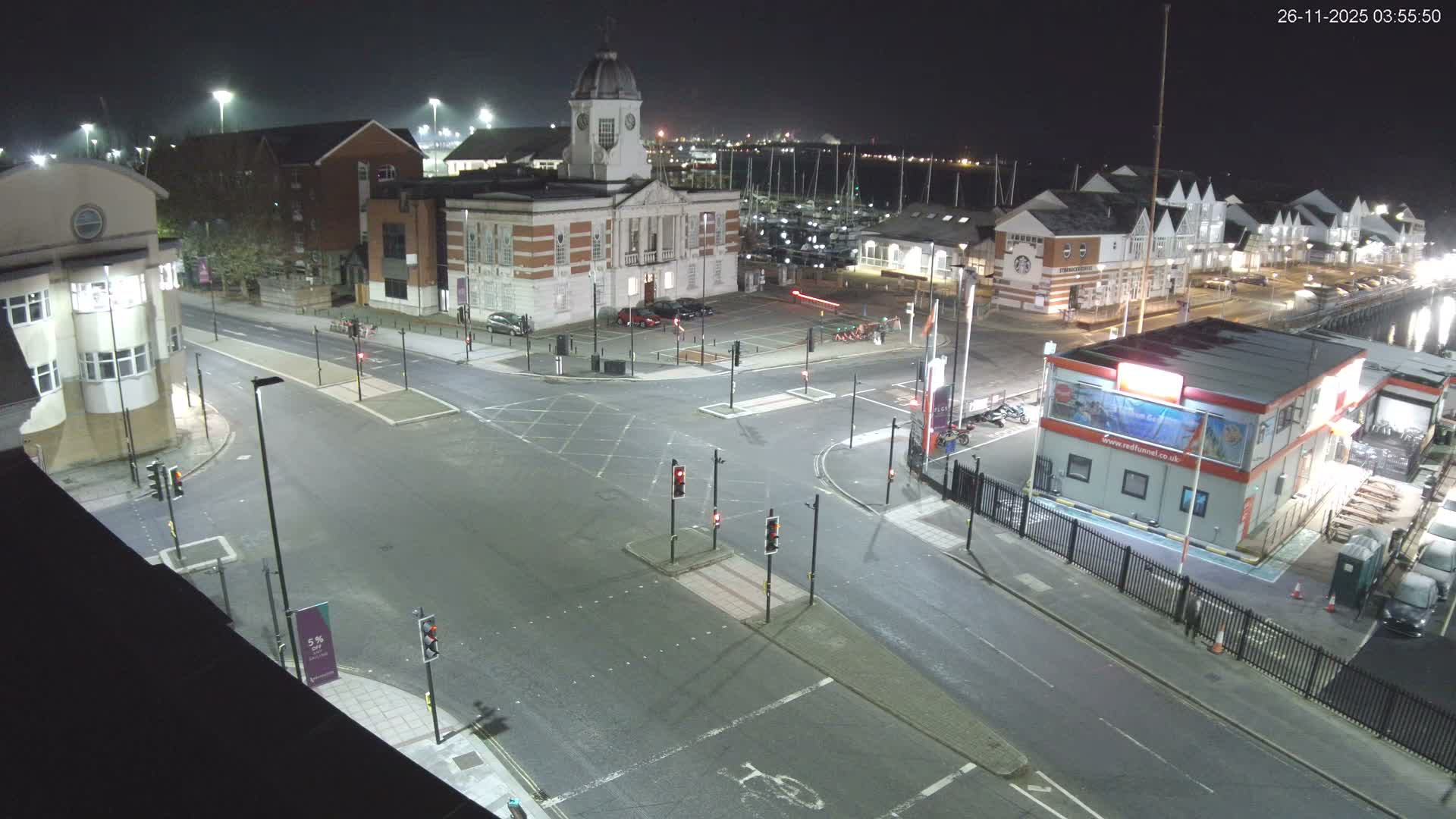Southampton, Town Quay / Port Junction Live Cam - Southampton, Hampshire, South East, England, United Kingdom