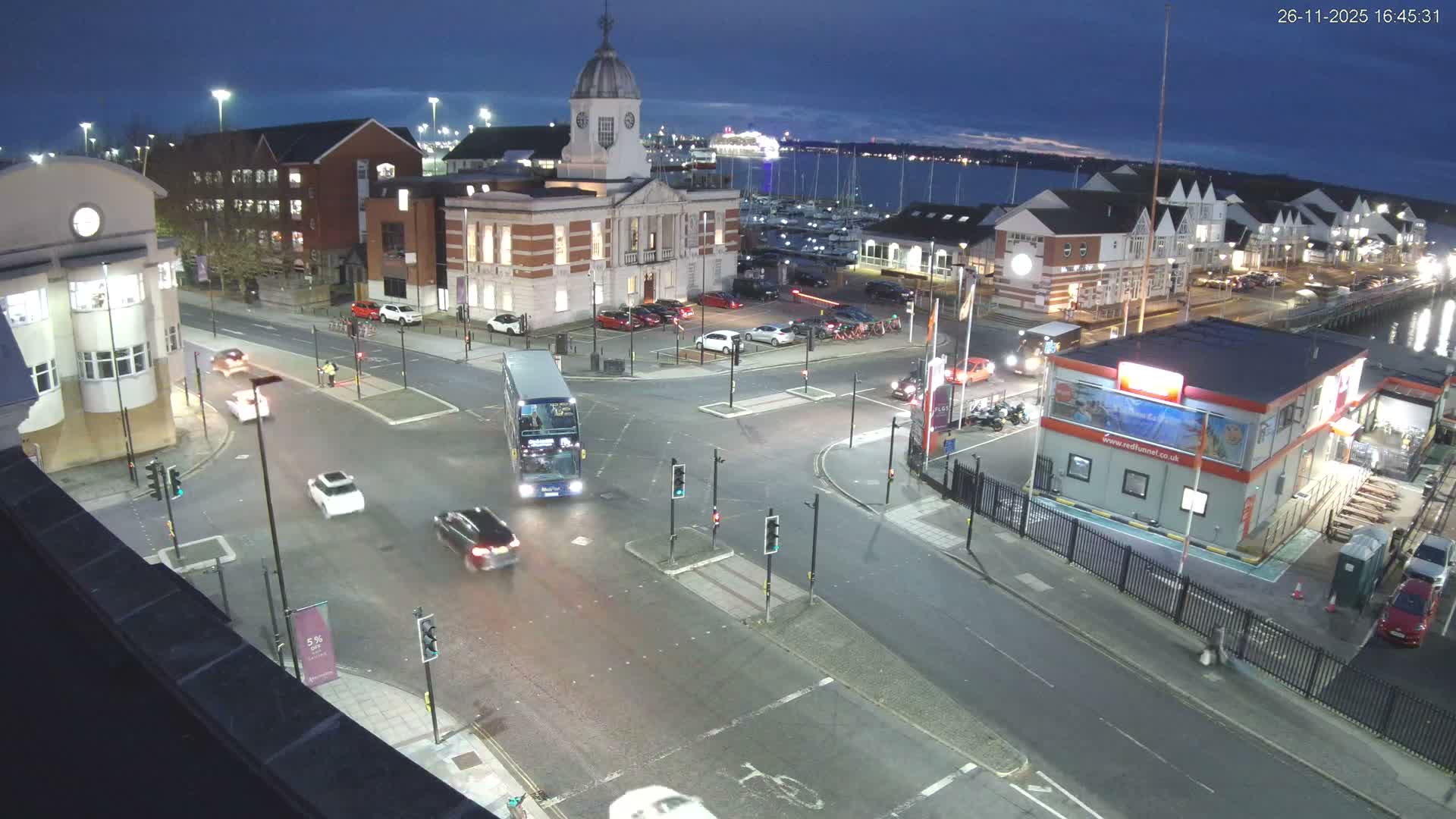 Southampton, Town Quay / Port Junction Live Cam - Southampton, Hampshire, South East, England, United Kingdom