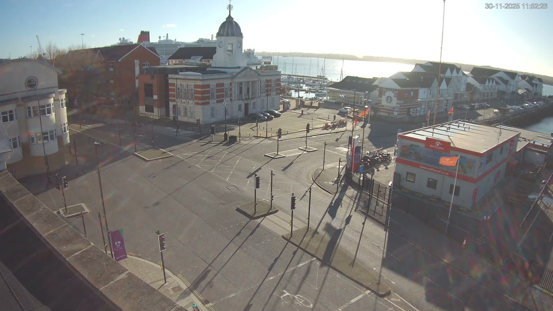 Southampton, Town Quay / Port Junction Live Cam - Southampton, Hampshire, South East, England, United Kingdom