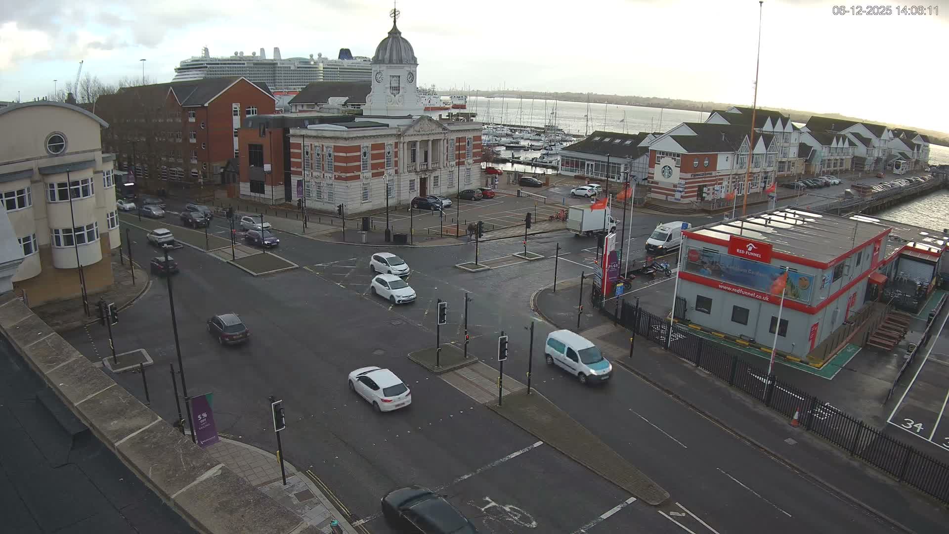 Southampton, Town Quay / Port Junction Live Cam - Southampton, Hampshire, South East, England, United Kingdom