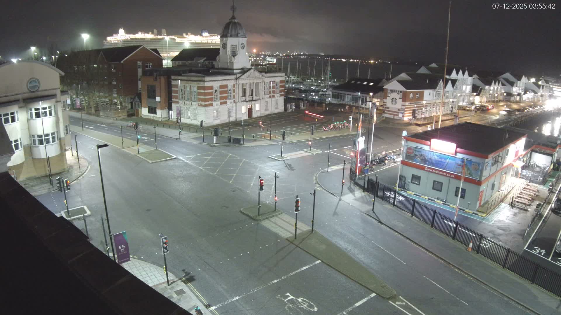 Southampton, Town Quay / Port Junction Live Cam - Southampton, Hampshire, South East, England, United Kingdom