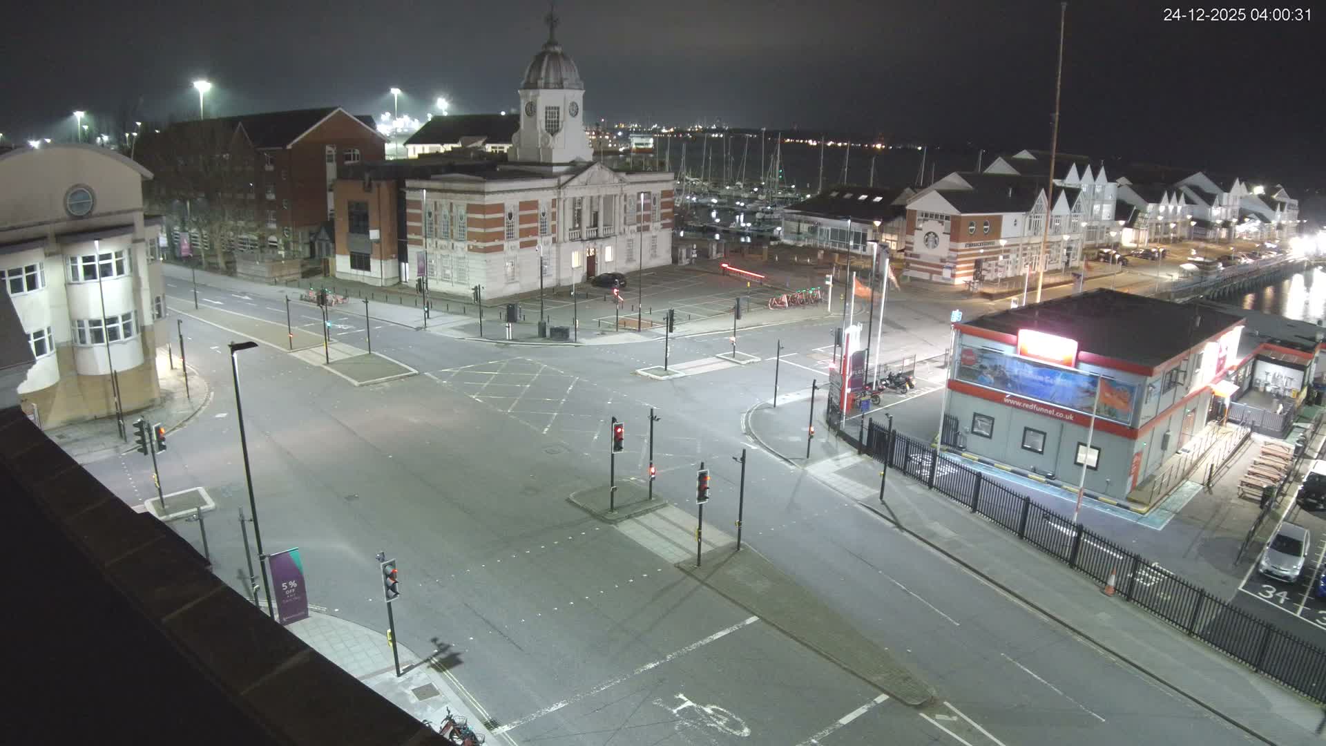 Southampton, Town Quay / Port Junction Live Cam - Southampton, Hampshire, South East, England, United Kingdom
