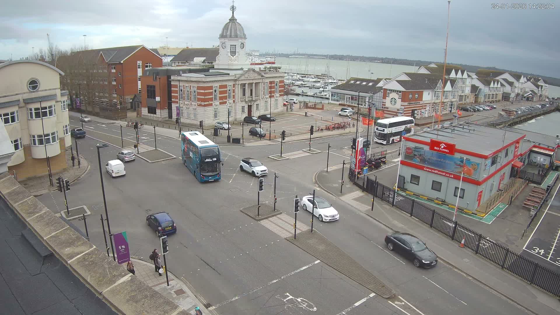 Southampton, Town Quay / Port Junction Live Cam - Southampton, Hampshire, South East, England, United Kingdom