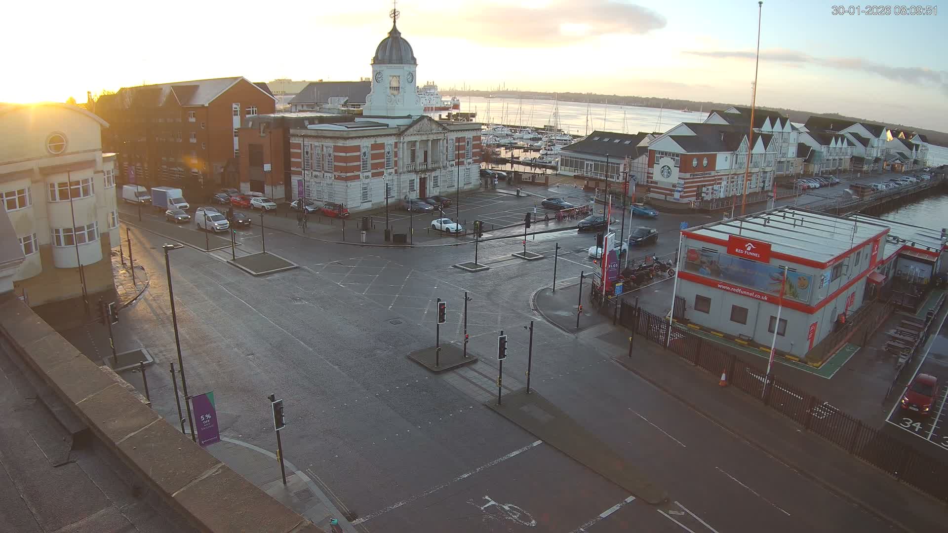 Southampton, Town Quay / Port Junction Live Cam - Southampton, Hampshire, South East, England, United Kingdom