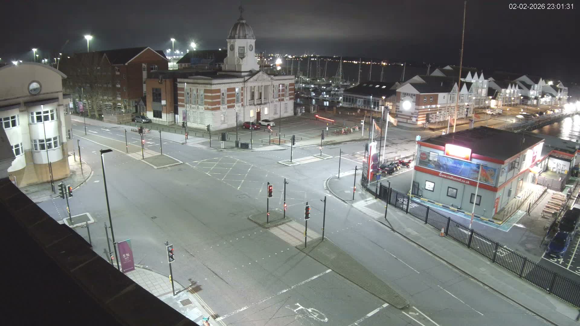 Southampton, Town Quay / Port Junction Live Cam - Southampton, Hampshire, South East, England, United Kingdom