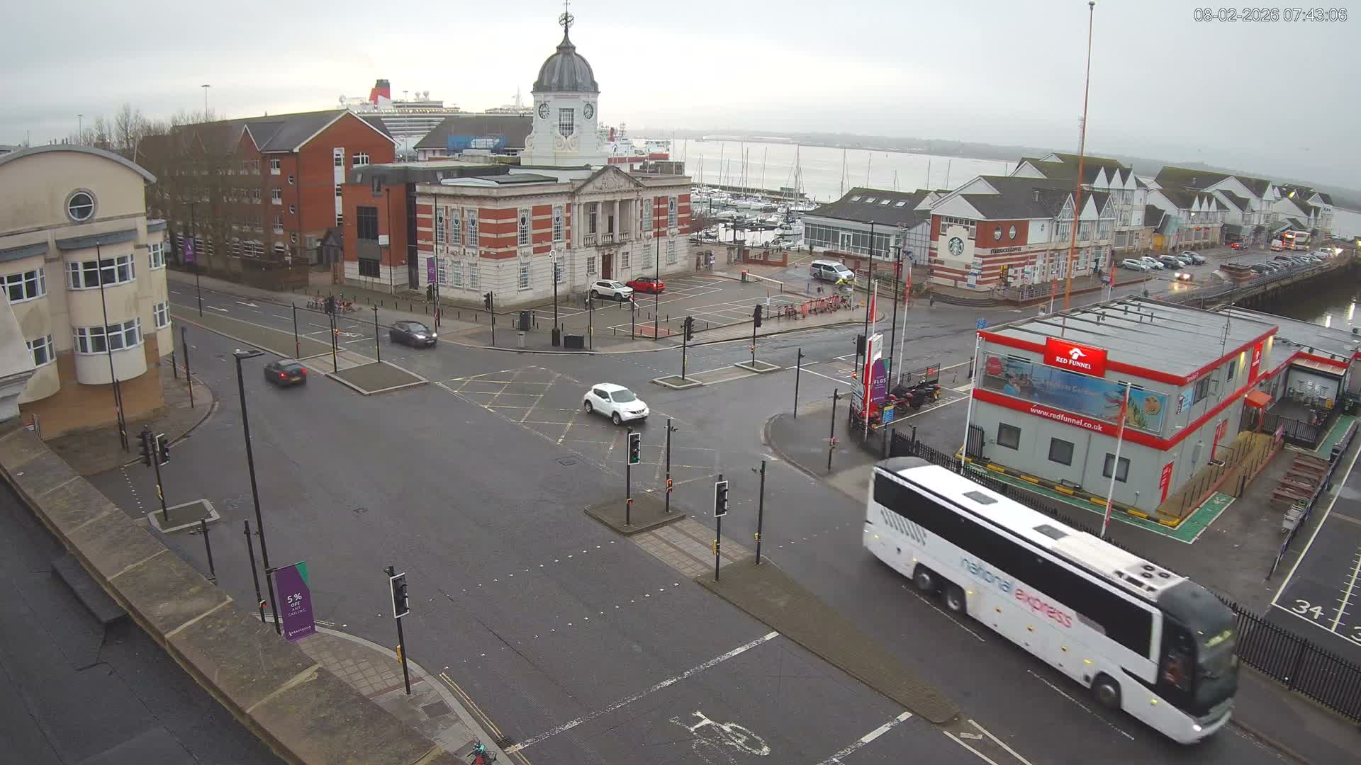 Southampton, Town Quay / Port Junction Live Cam - Southampton, Hampshire, South East, England, United Kingdom