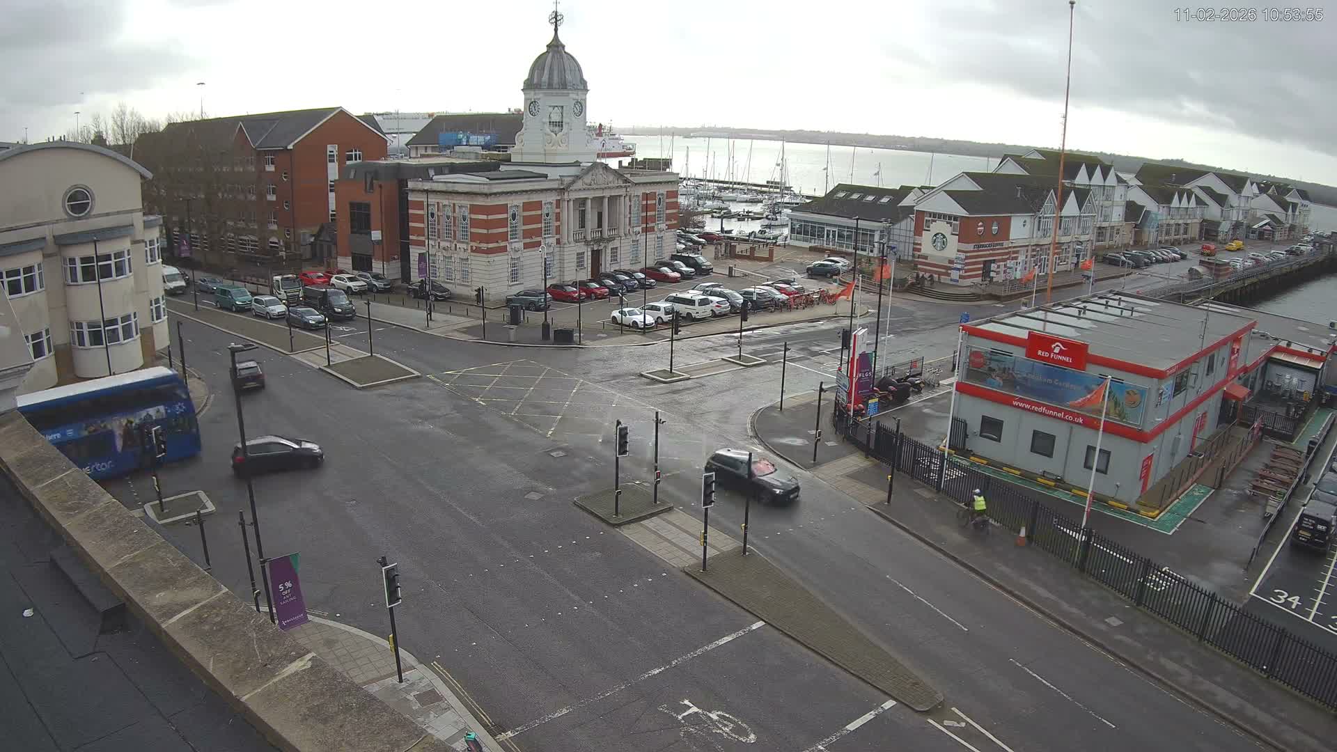 Southampton, Town Quay / Port Junction Live Cam - Southampton, Hampshire, South East, England, United Kingdom