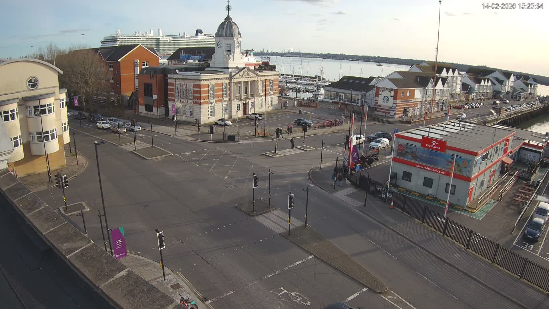 Southampton, Town Quay / Port Junction Live Cam - Southampton, Hampshire, South East, England, United Kingdom