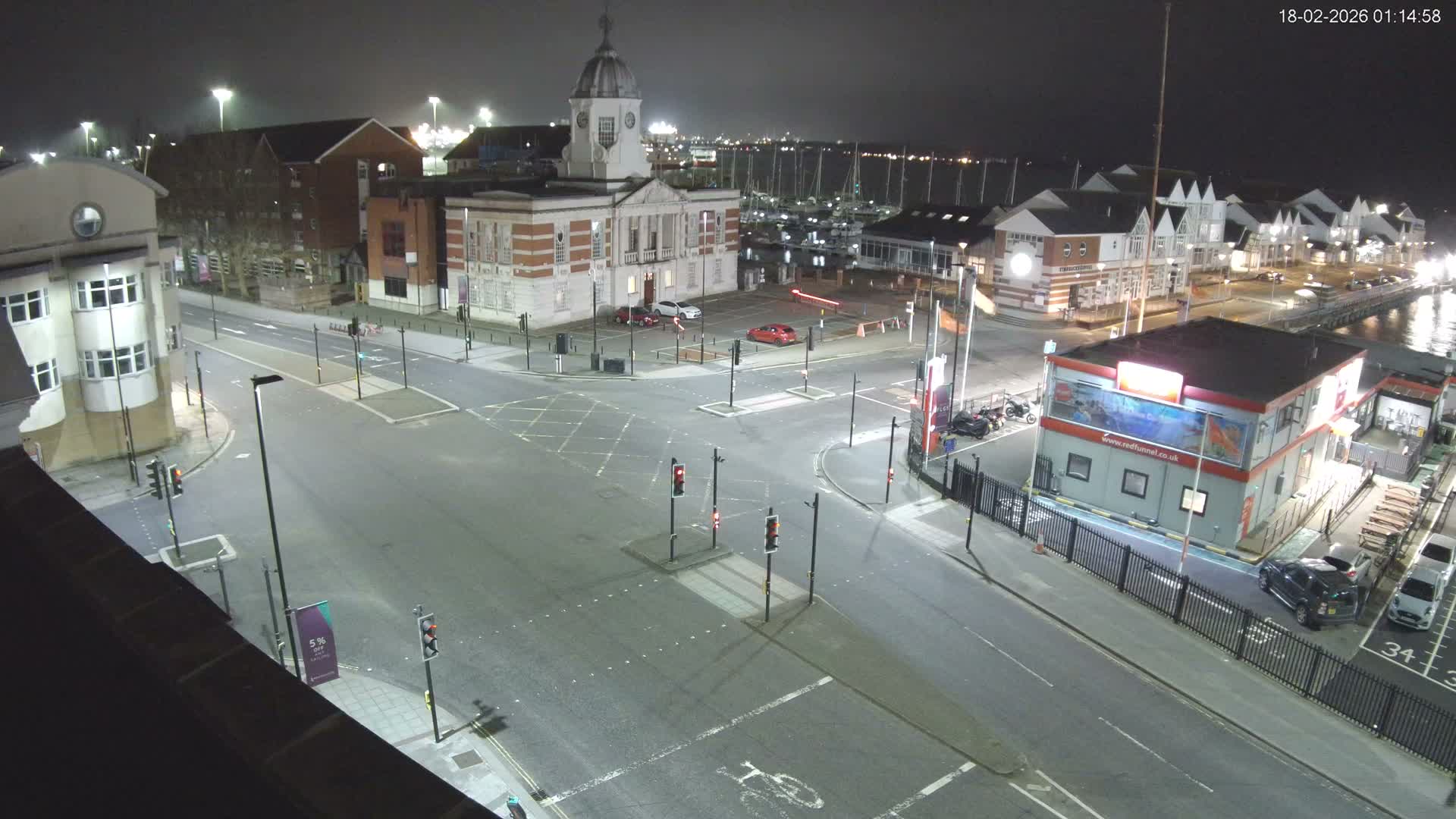 Southampton, Town Quay / Port Junction Live Cam - Southampton, Hampshire, South East, England, United Kingdom