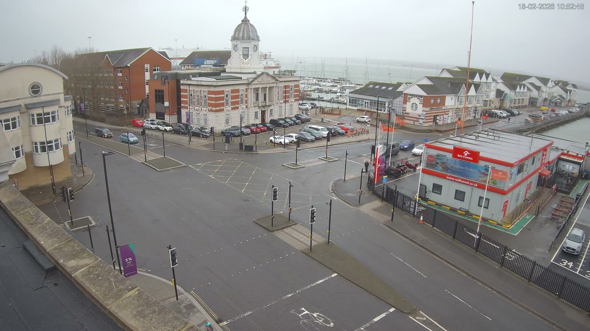 Southampton, Town Quay / Port Junction Live Cam - Southampton, Hampshire, South East, England, United Kingdom