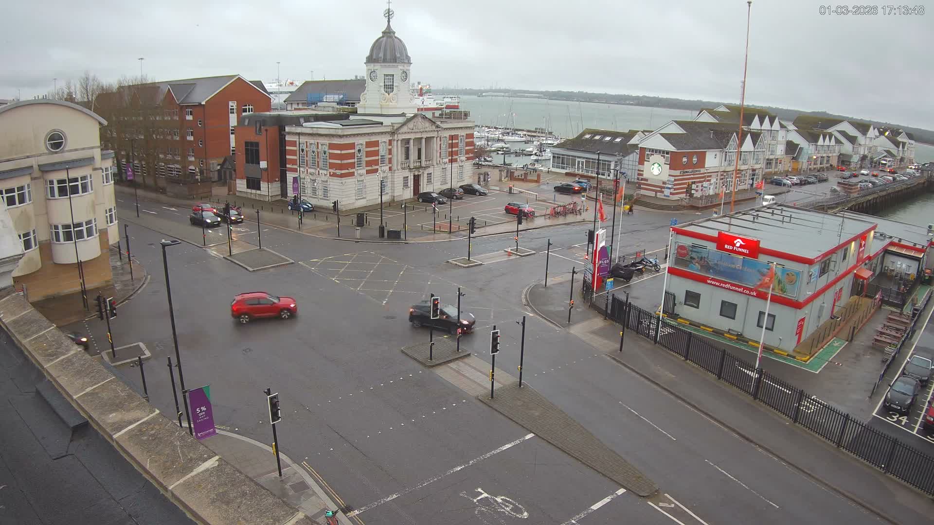 Southampton, Town Quay / Port Junction Live Cam - Southampton, Hampshire, South East, England, United Kingdom