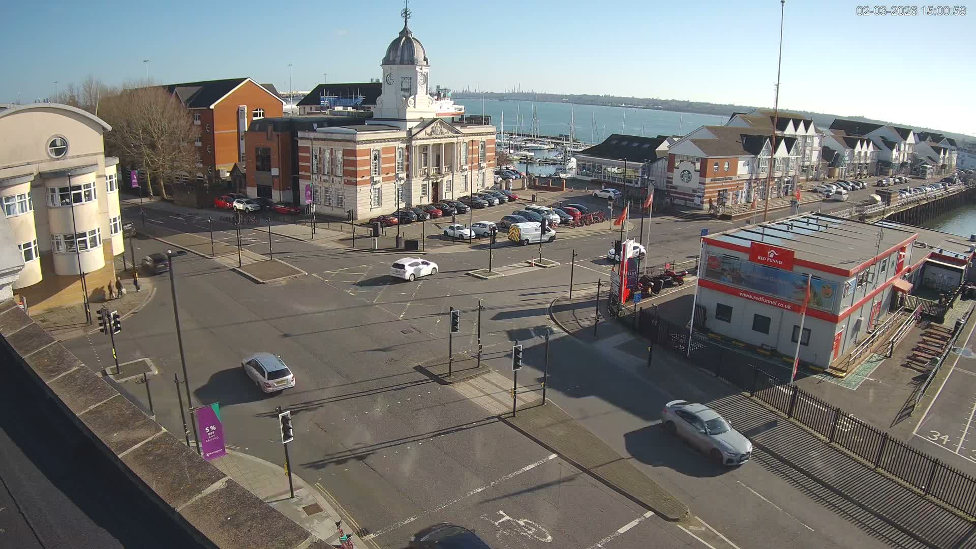 Southampton, Town Quay / Port Junction Live Cam - Southampton, Hampshire, South East, England, United Kingdom