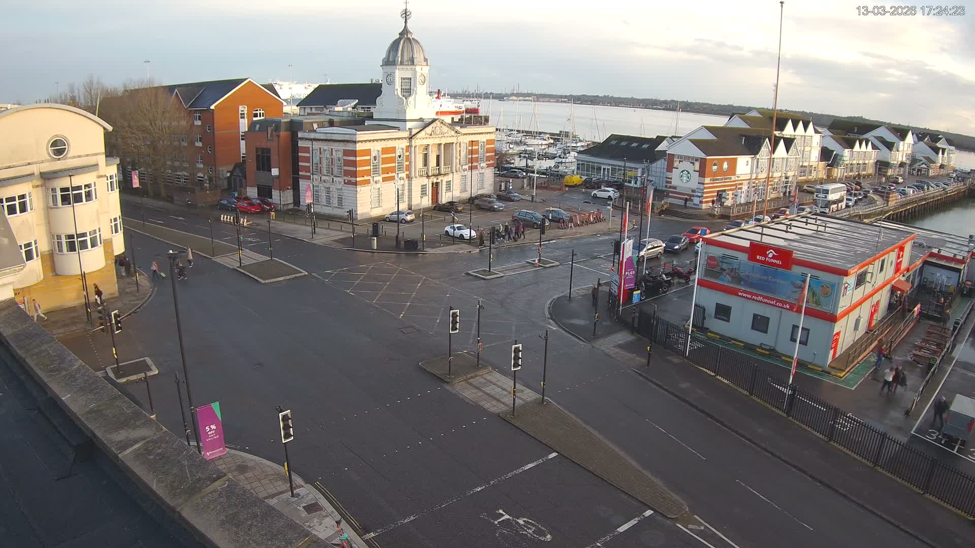Southampton, Town Quay / Port Junction Live Cam - Southampton, Hampshire, South East, England, United Kingdom