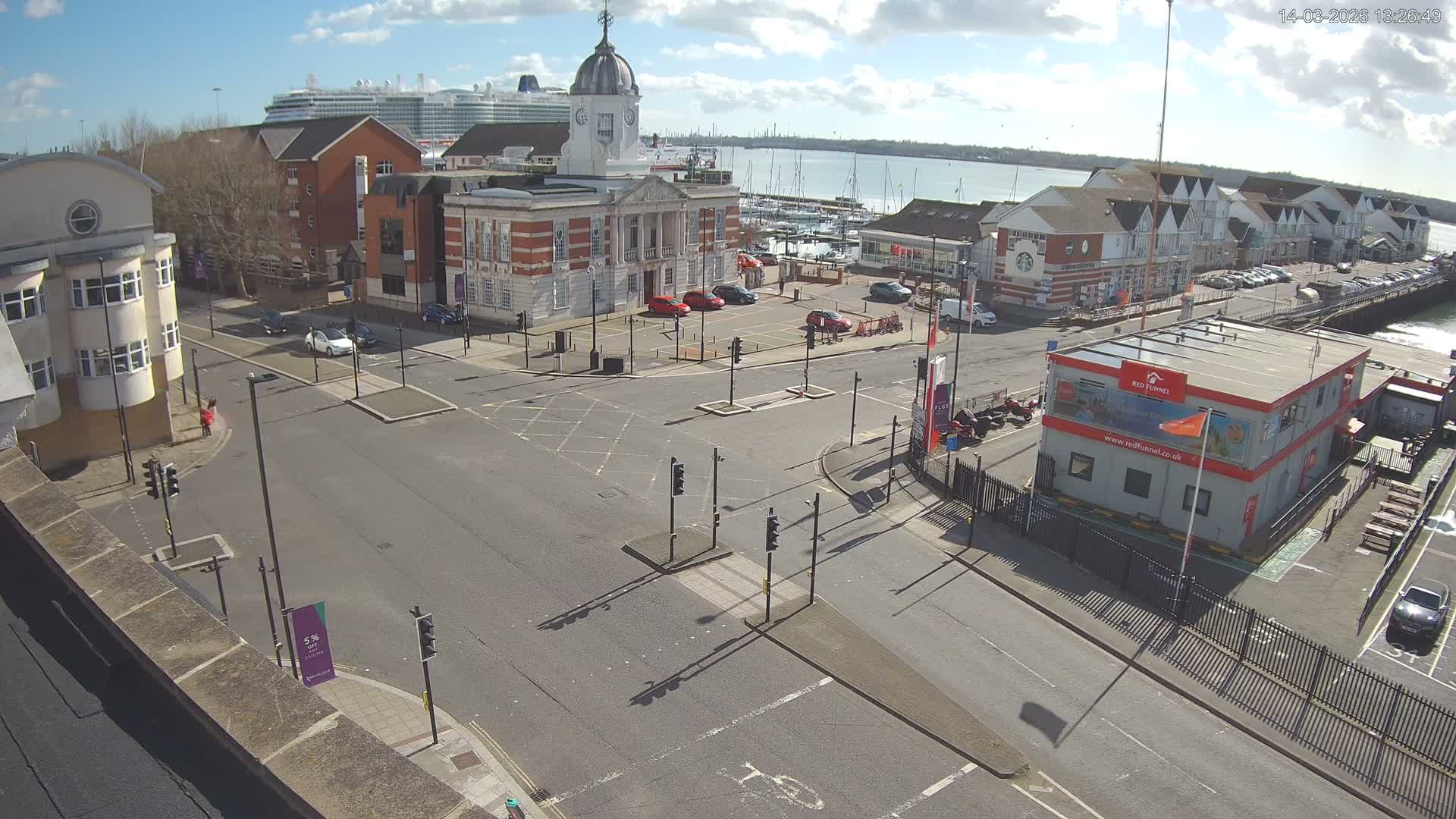 Southampton, Town Quay / Port Junction Live Cam - Southampton, Hampshire, South East, England, United Kingdom