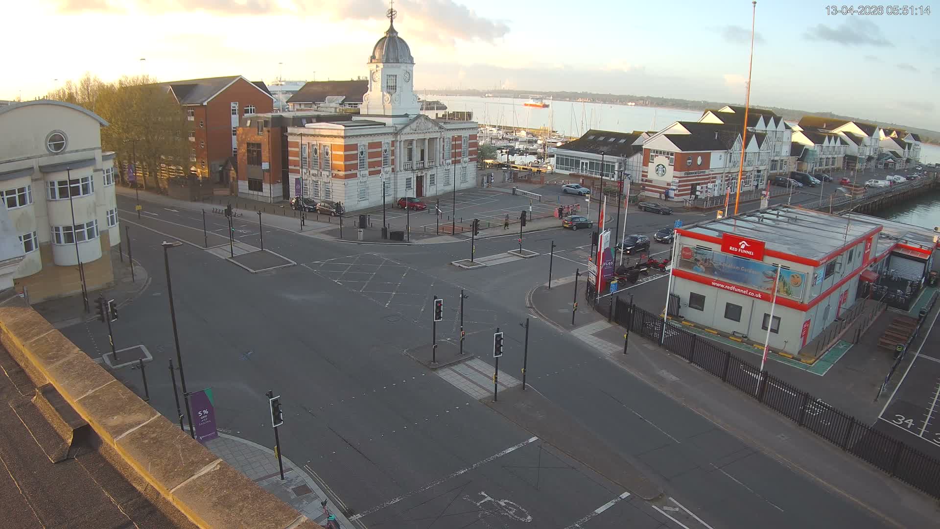 Southampton, Town Quay / Port Junction Live Cam - Southampton, Hampshire, South East, England, United Kingdom