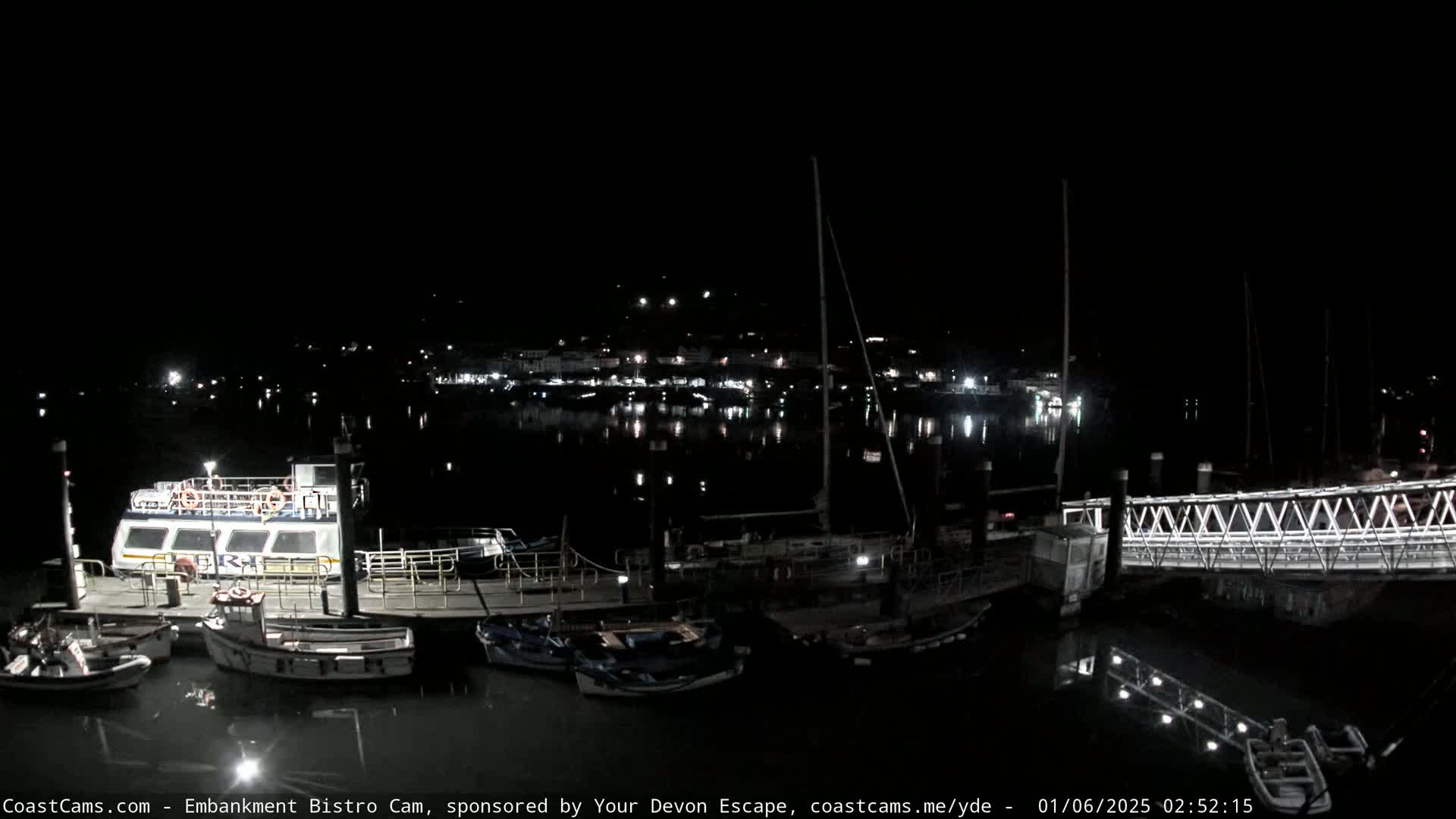 Dartmouth North Ferry Terminal & Pontoon Live Cam - South Hams, Devon, South West, England, United Kingdom