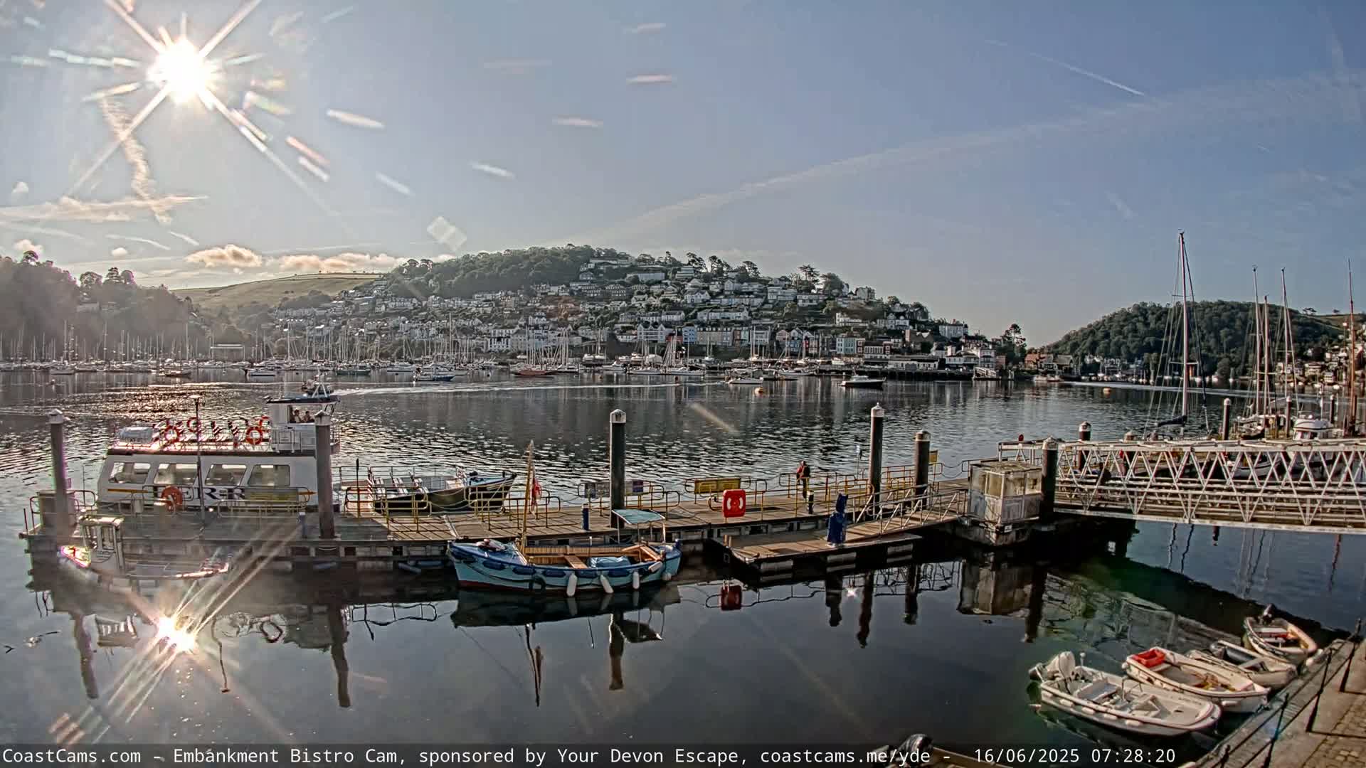 Dartmouth North Ferry Terminal & Pontoon Live Cam - South Hams, Devon, South West, England, United Kingdom