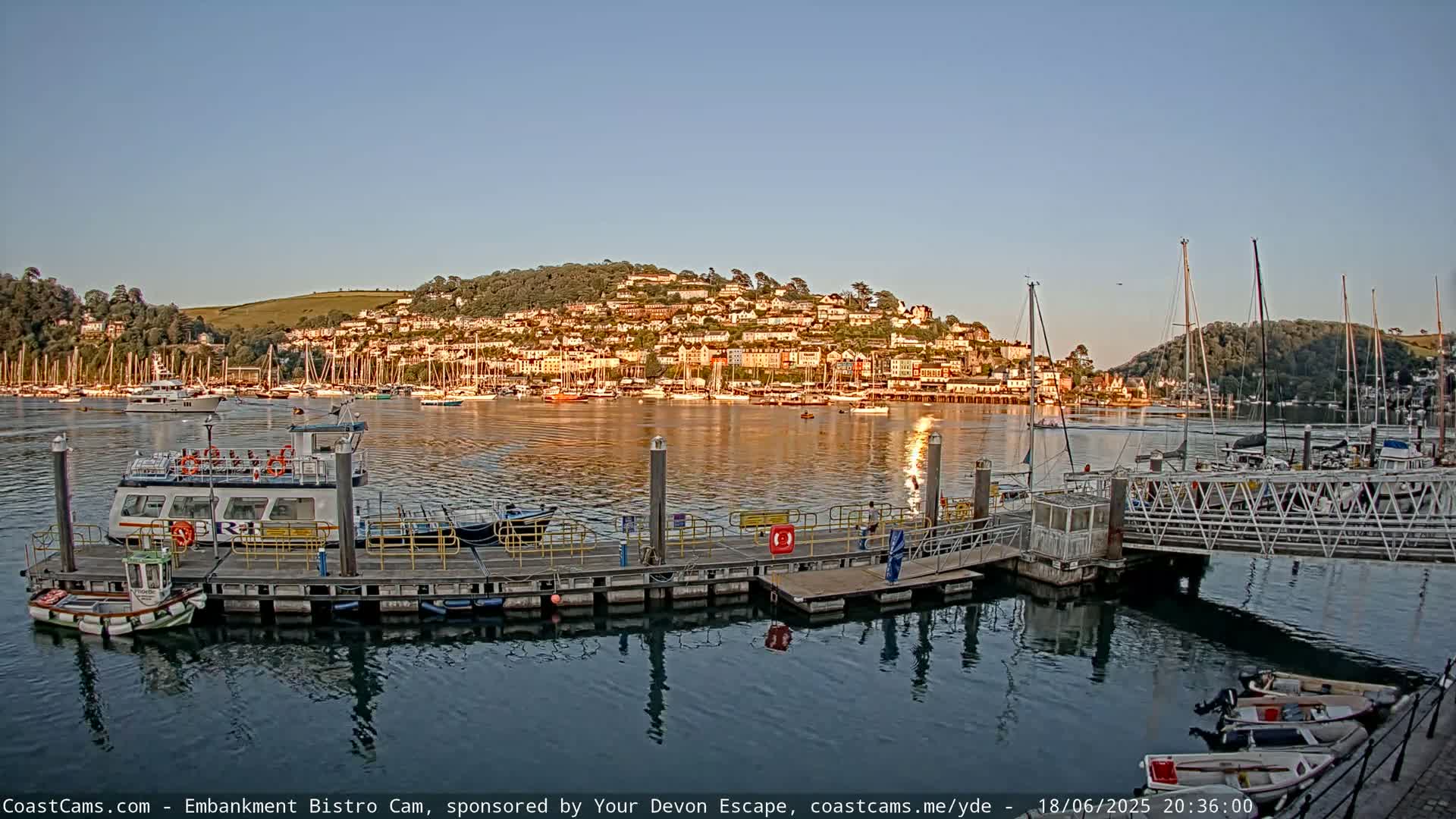 Dartmouth North Ferry Terminal & Pontoon Live Cam - South Hams, Devon, South West, England, United Kingdom