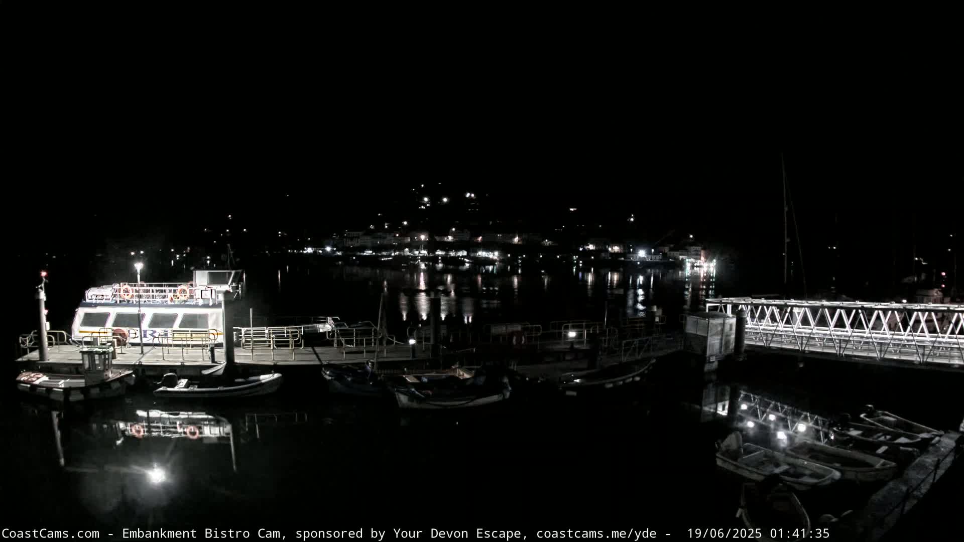 Dartmouth North Ferry Terminal & Pontoon Live Cam - South Hams, Devon, South West, England, United Kingdom