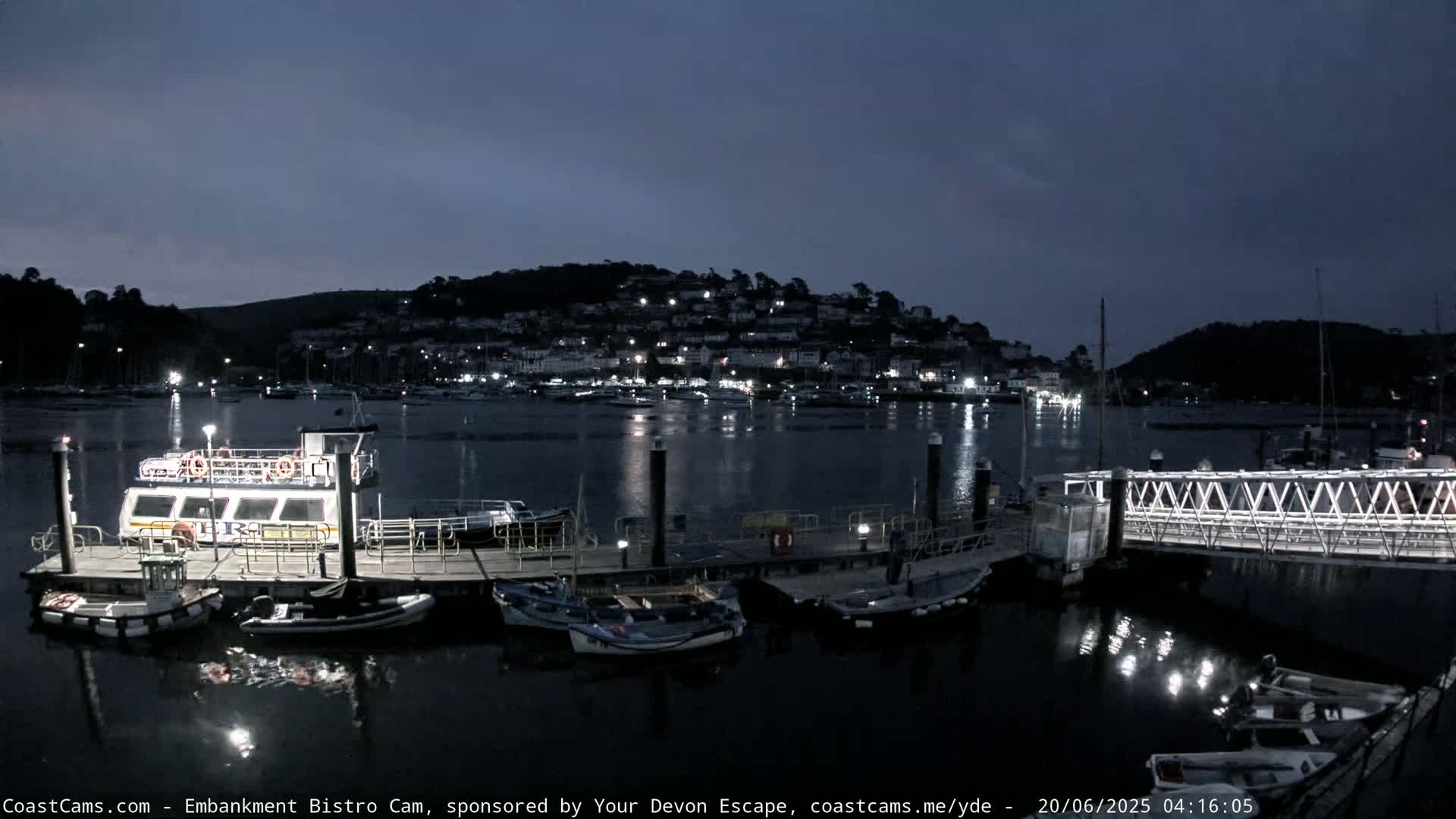 Dartmouth North Ferry Terminal & Pontoon Live Cam - South Hams, Devon, South West, England, United Kingdom