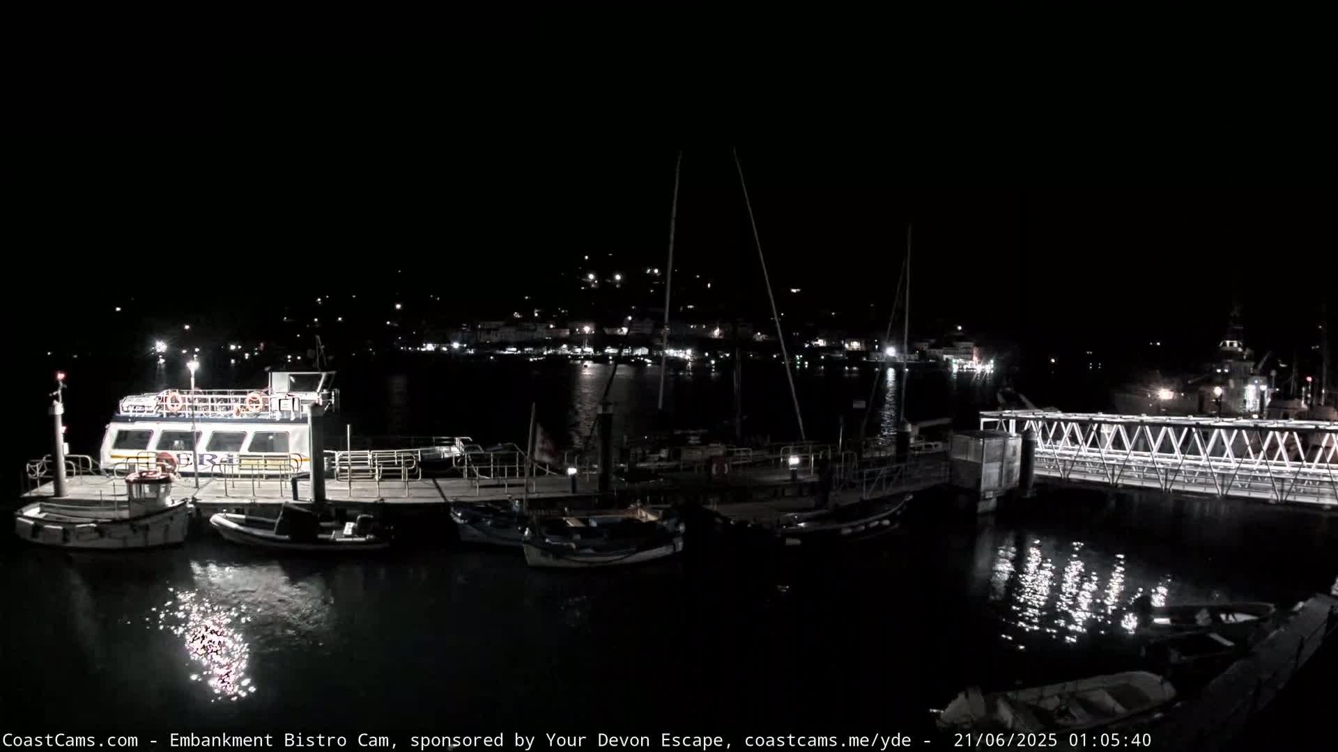 Dartmouth North Ferry Terminal & Pontoon Live Cam - South Hams, Devon, South West, England, United Kingdom
