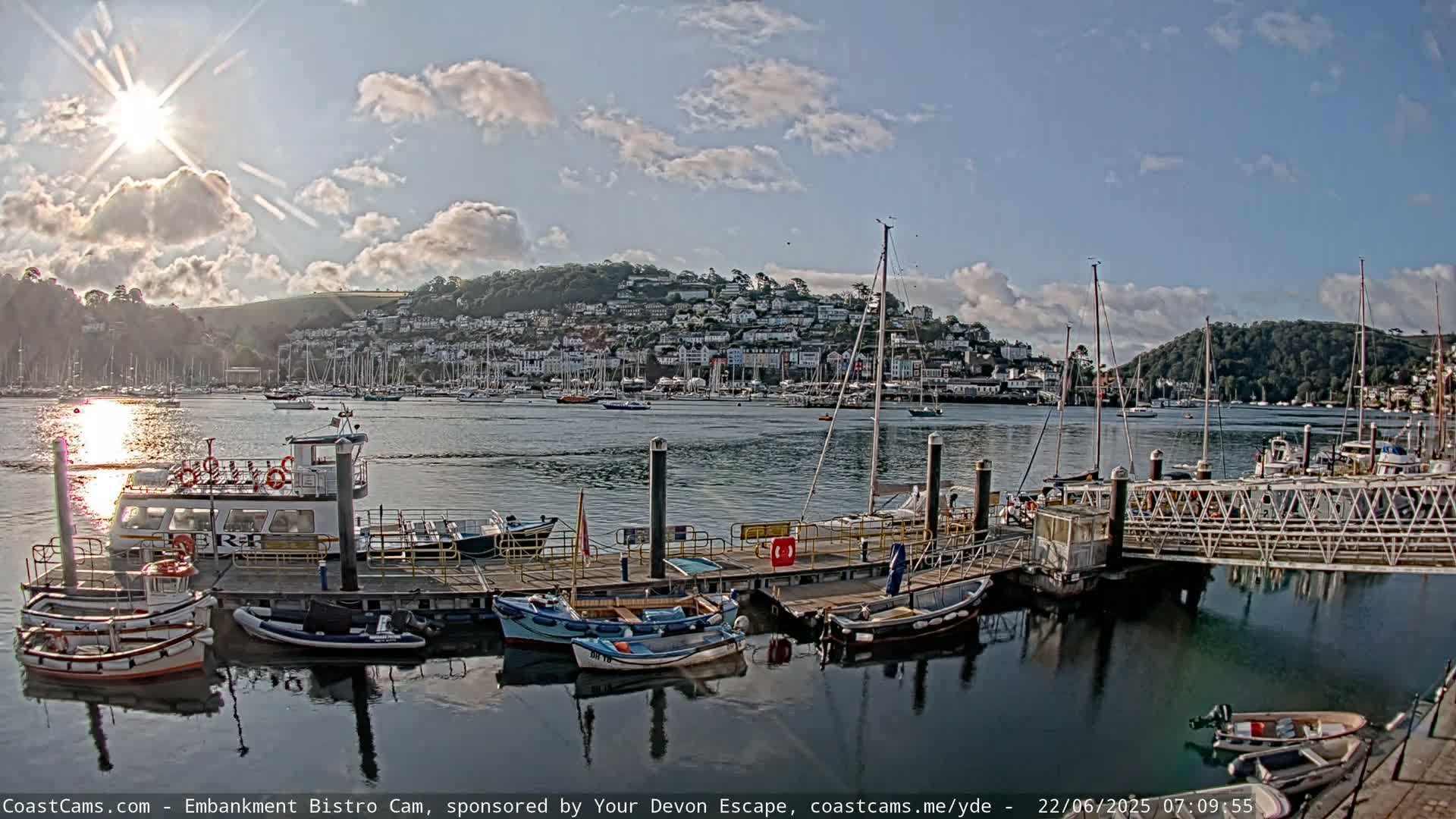 Dartmouth North Ferry Terminal & Pontoon Live Cam - South Hams, Devon, South West, England, United Kingdom
