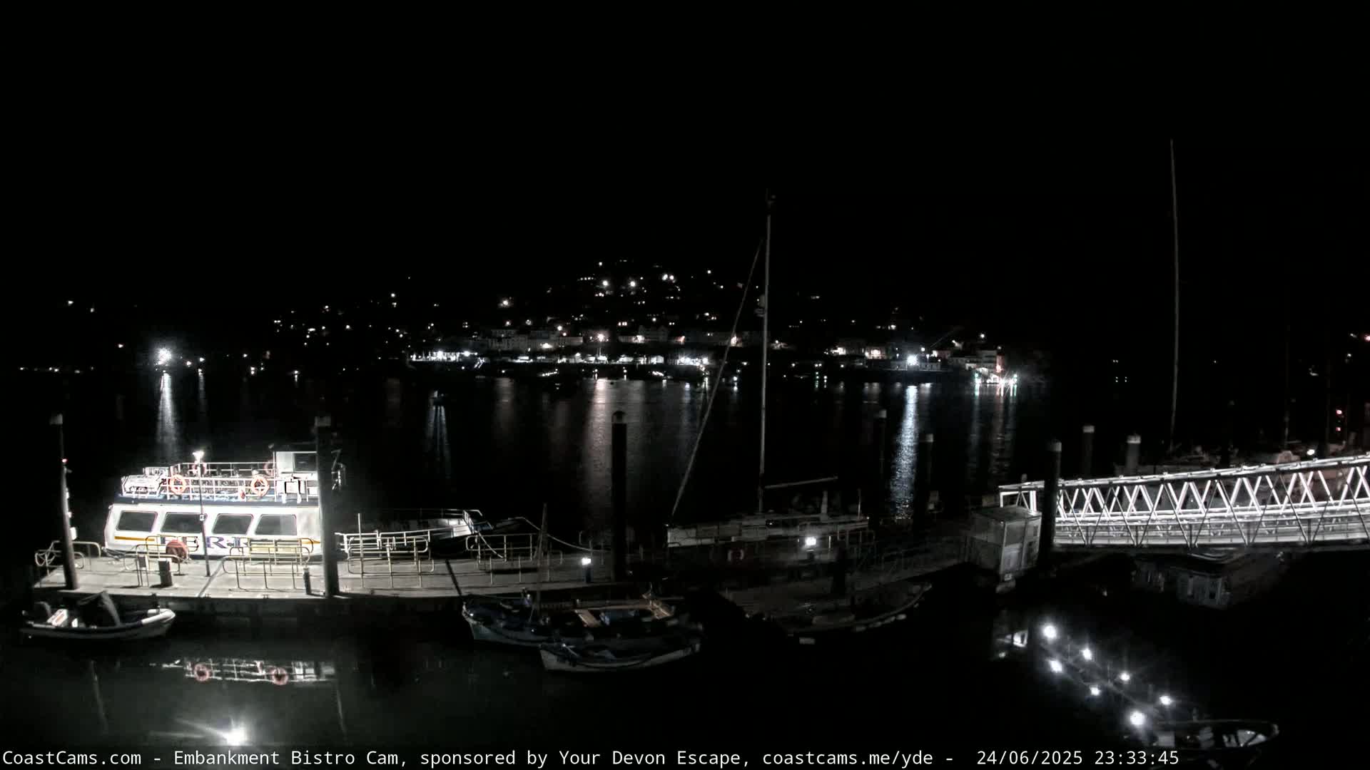 Dartmouth North Ferry Terminal & Pontoon Live Cam - South Hams, Devon, South West, England, United Kingdom