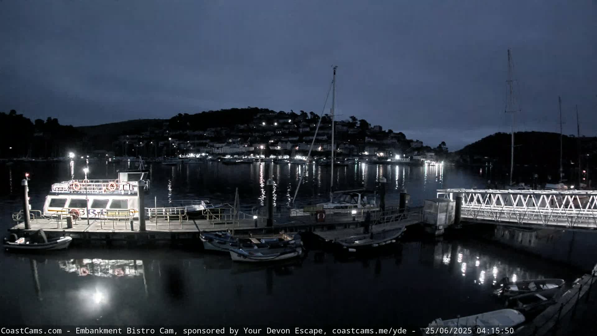 Dartmouth North Ferry Terminal & Pontoon Live Cam - South Hams, Devon, South West, England, United Kingdom