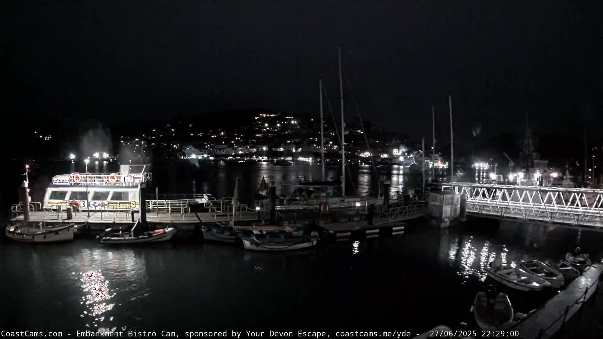 Dartmouth North Ferry Terminal & Pontoon Live Cam - South Hams, Devon, South West, England, United Kingdom