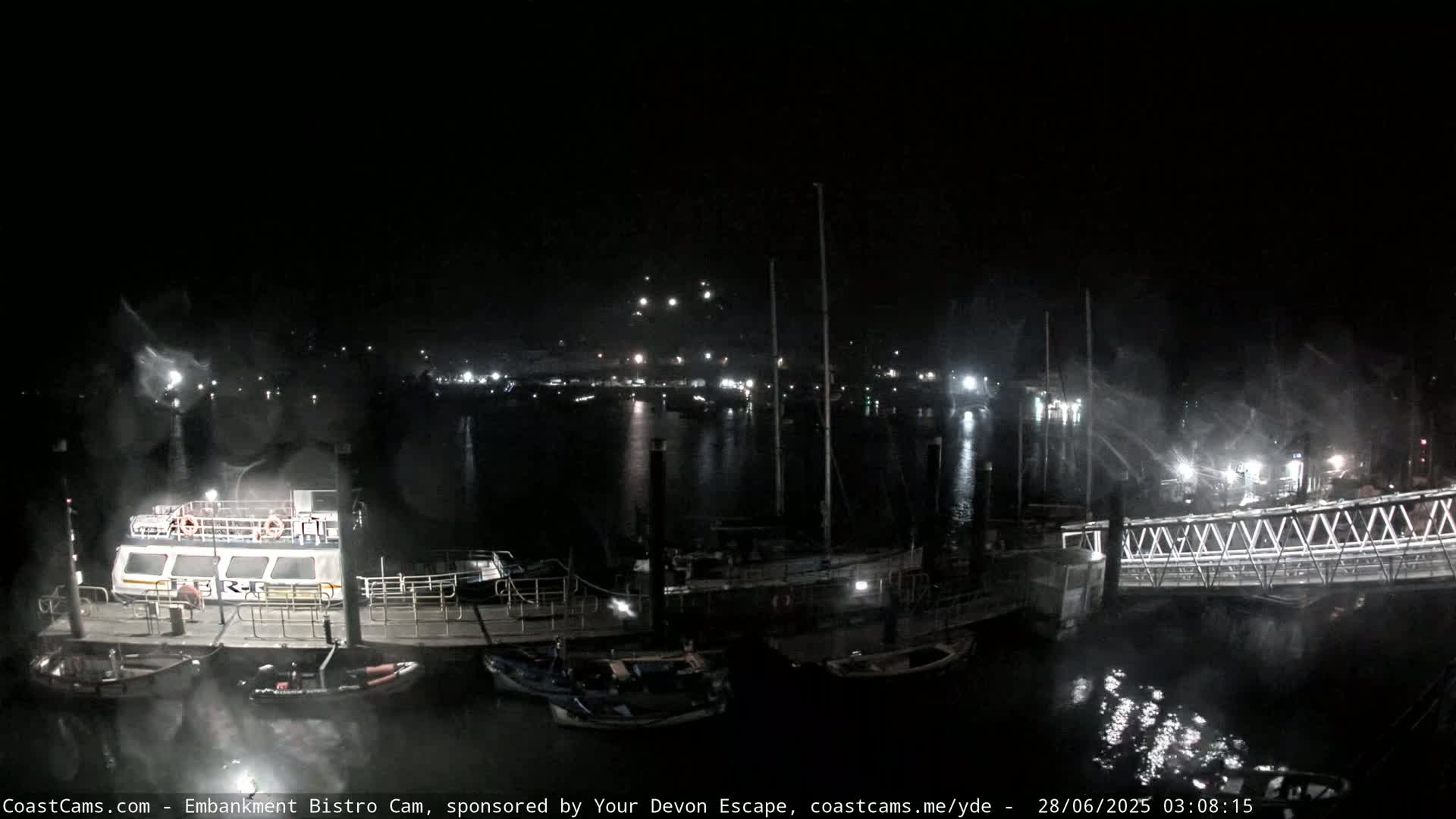 Dartmouth North Ferry Terminal & Pontoon Live Cam - South Hams, Devon, South West, England, United Kingdom