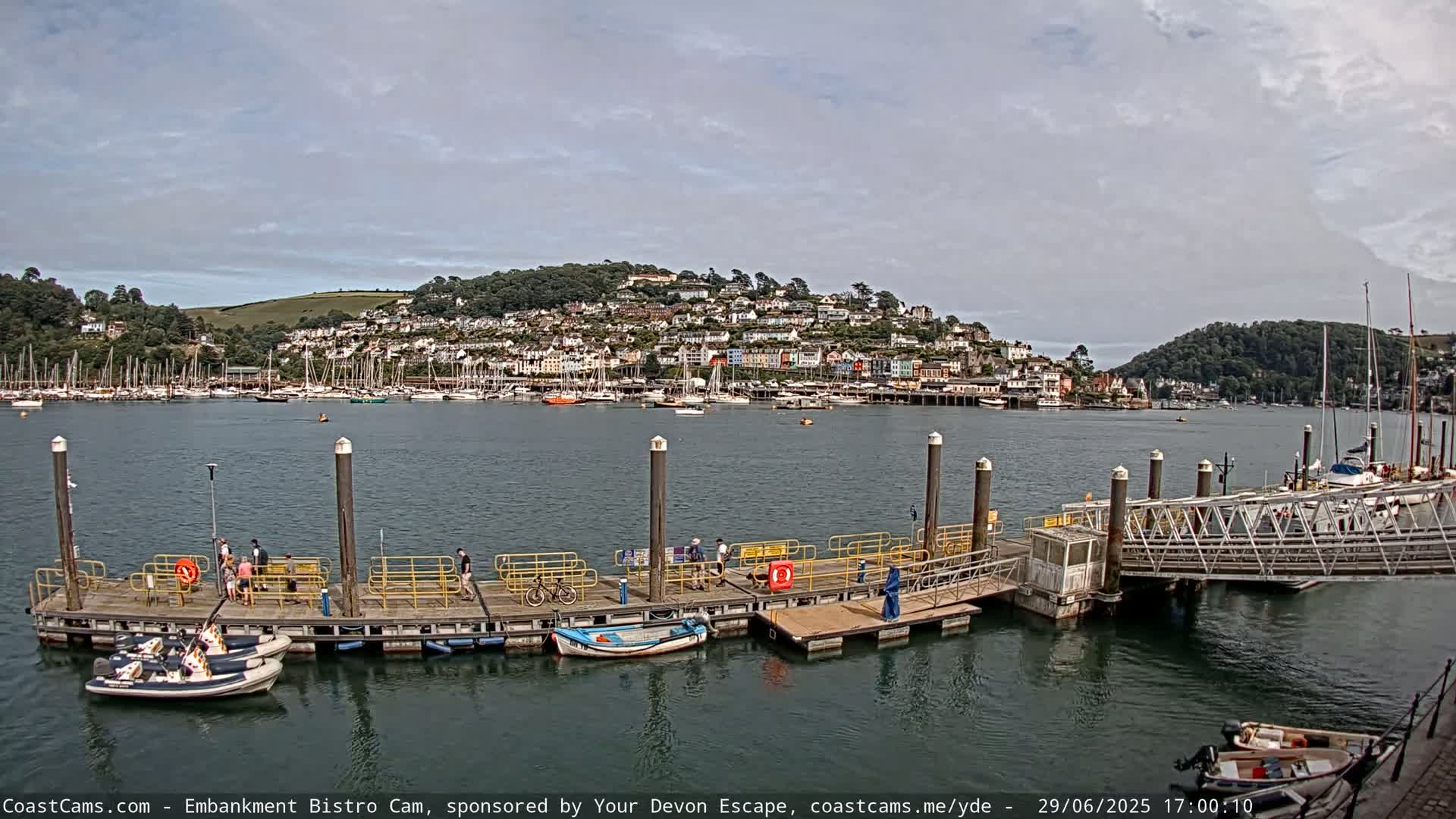 Dartmouth North Ferry Terminal & Pontoon Live Cam - South Hams, Devon, South West, England, United Kingdom