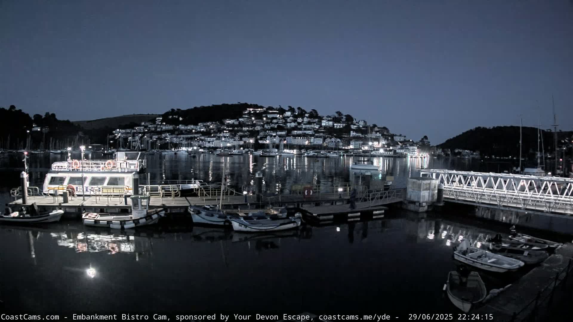 Dartmouth North Ferry Terminal & Pontoon Live Cam - South Hams, Devon, South West, England, United Kingdom