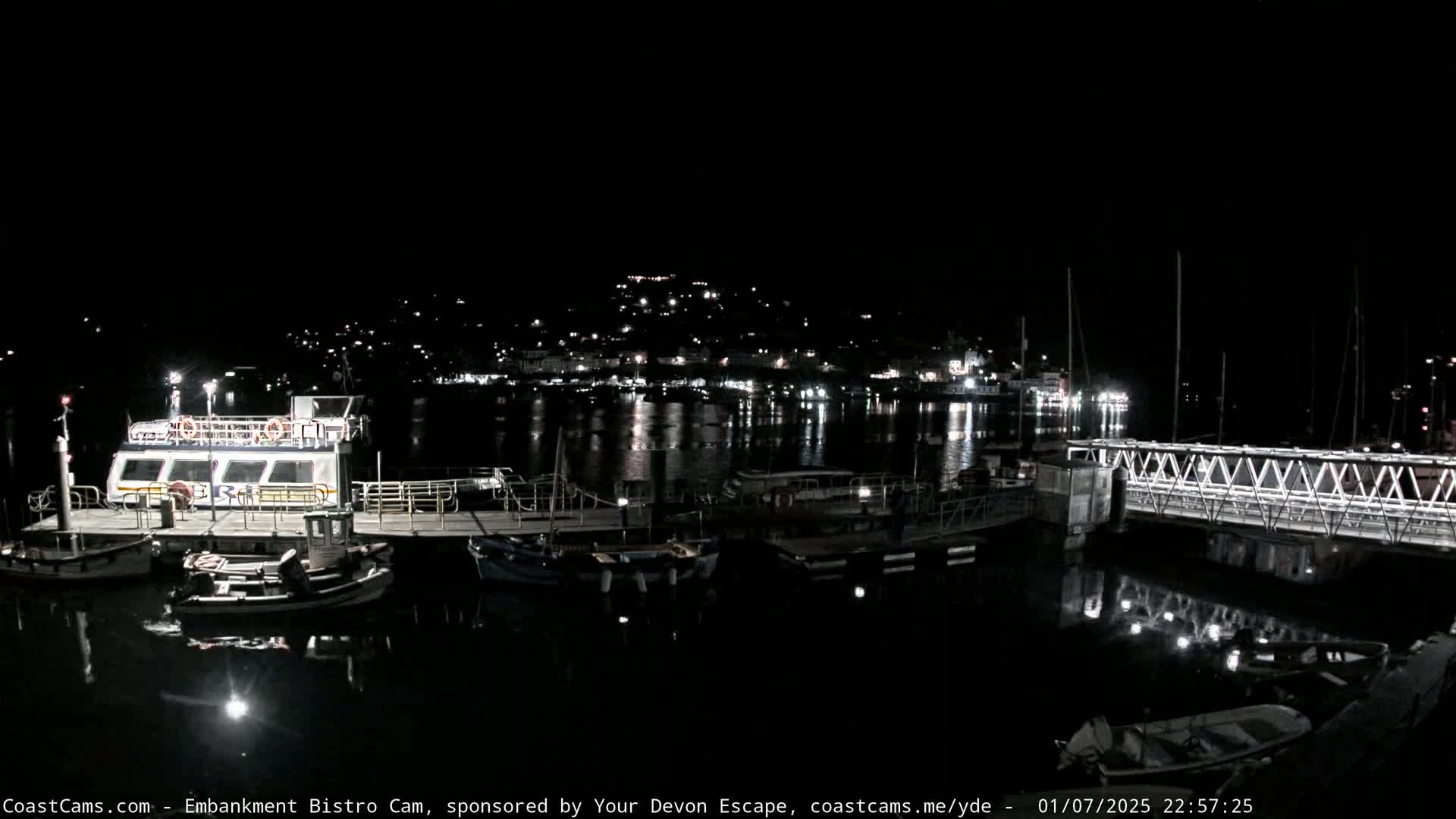 Dartmouth North Ferry Terminal & Pontoon Live Cam - South Hams, Devon, South West, England, United Kingdom