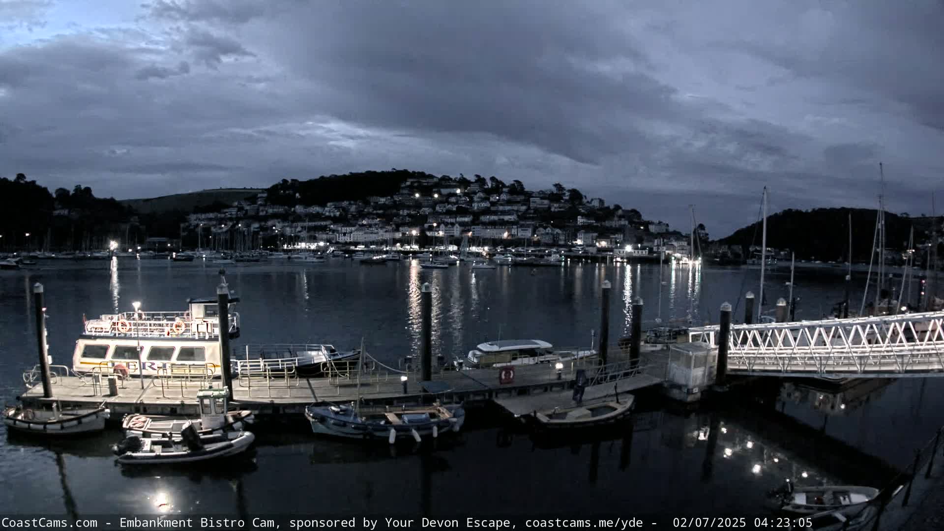Dartmouth North Ferry Terminal & Pontoon Live Cam - South Hams, Devon, South West, England, United Kingdom