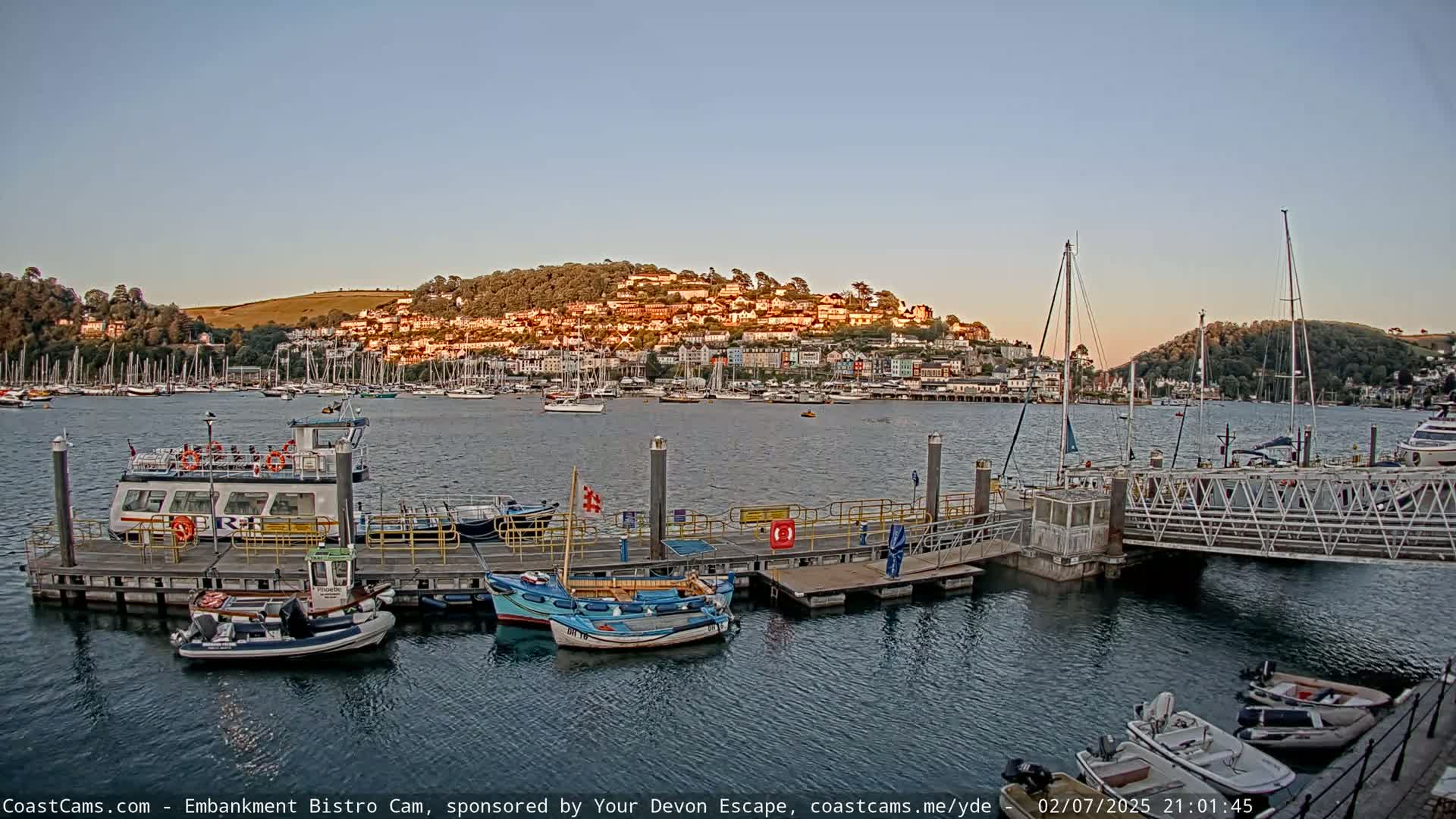 Dartmouth North Ferry Terminal & Pontoon Live Cam - South Hams, Devon, South West, England, United Kingdom