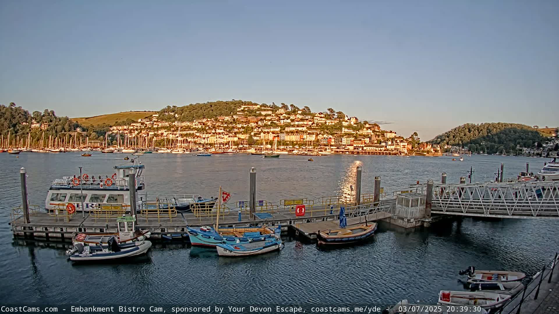 Dartmouth North Ferry Terminal & Pontoon Live Cam - South Hams, Devon, South West, England, United Kingdom