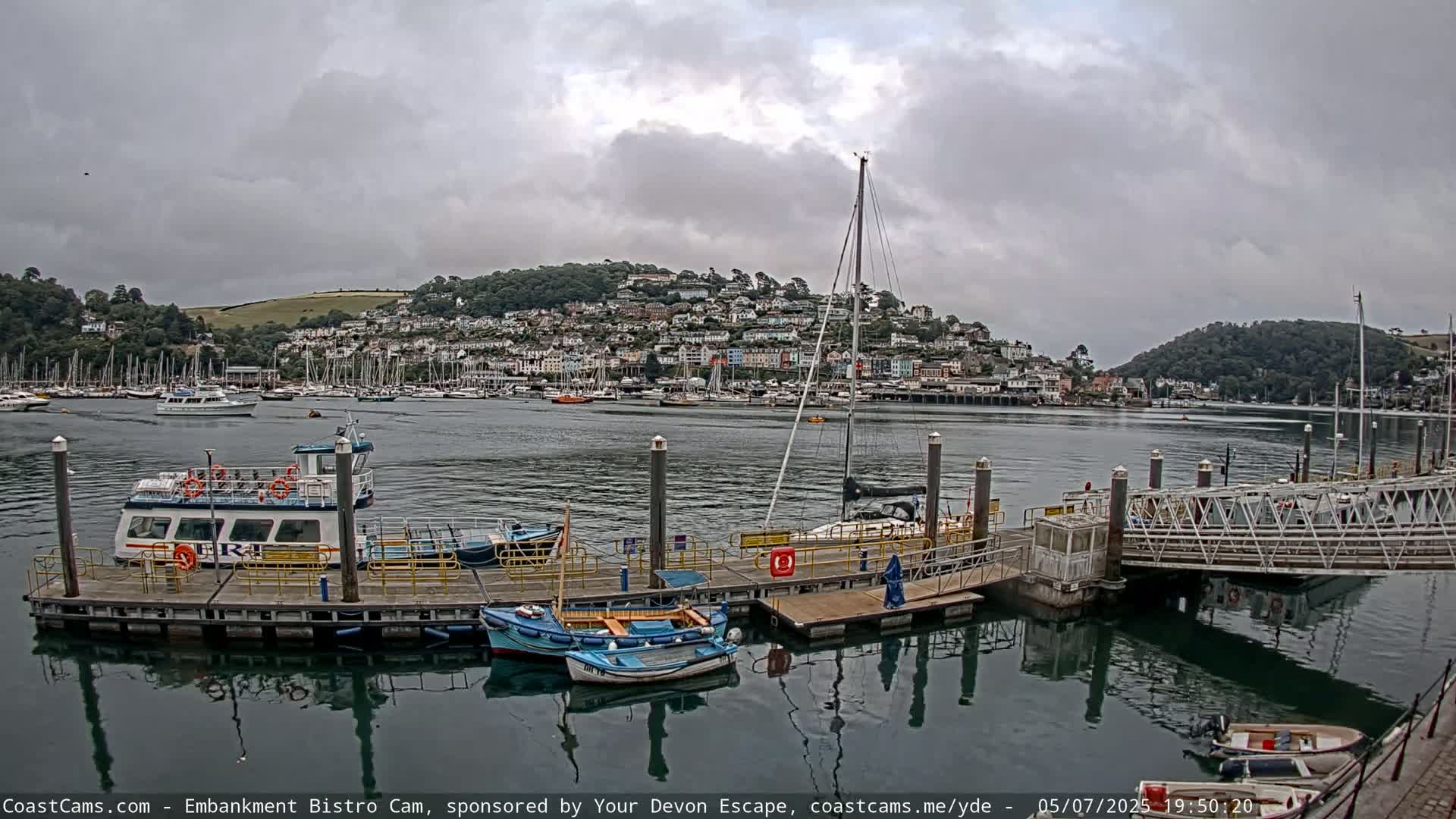 Dartmouth North Ferry Terminal & Pontoon Live Cam - South Hams, Devon, South West, England, United Kingdom