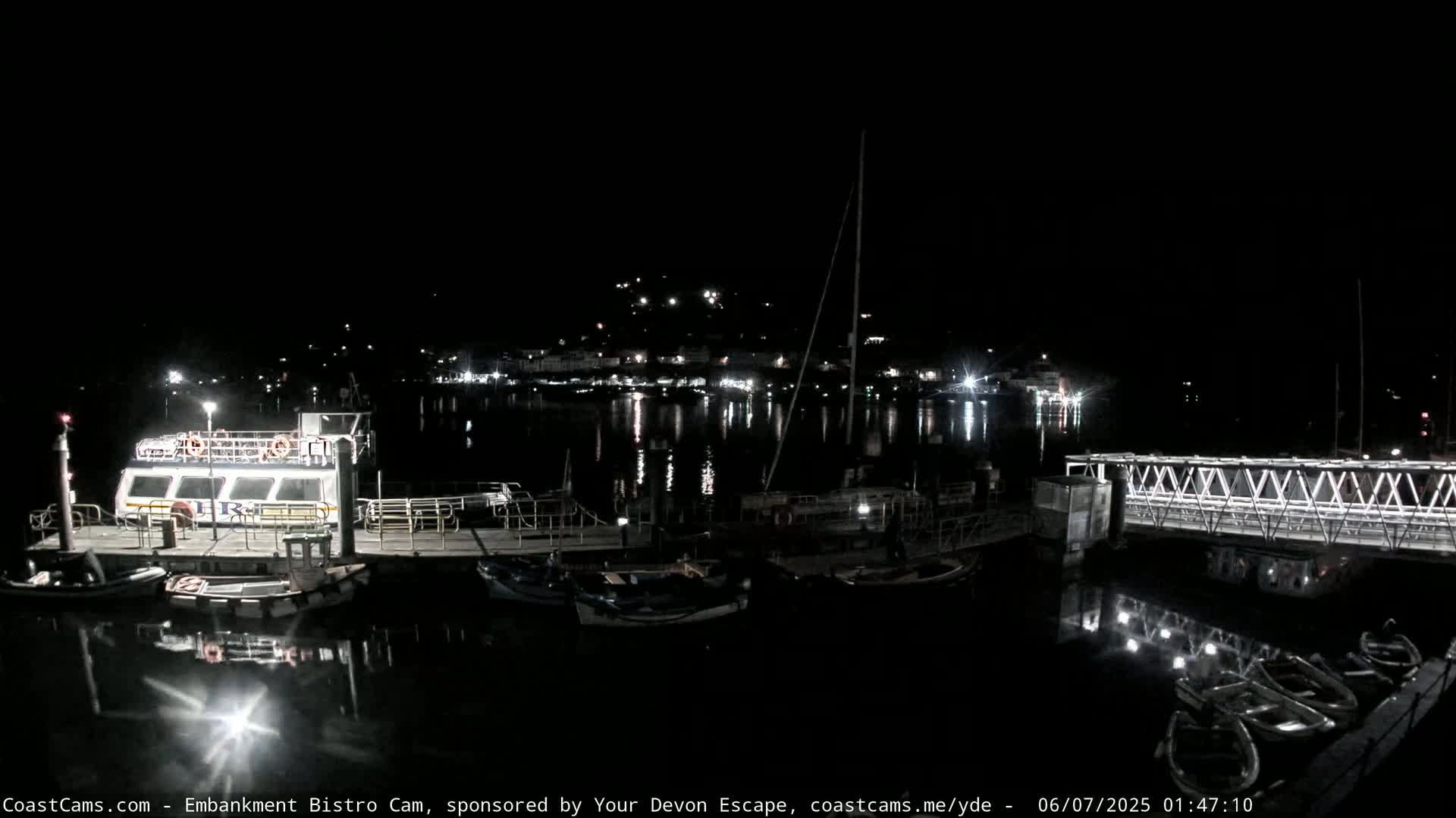 Dartmouth North Ferry Terminal & Pontoon Live Cam - South Hams, Devon, South West, England, United Kingdom