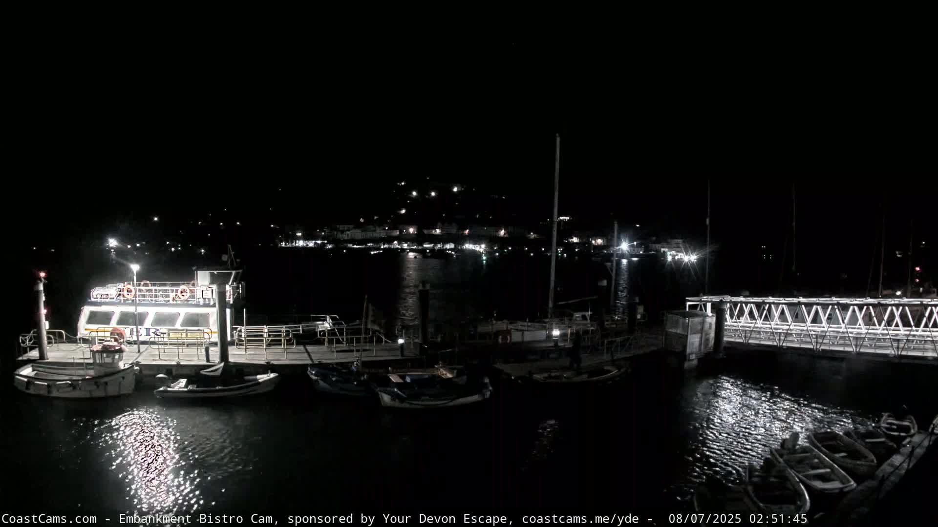 Dartmouth North Ferry Terminal & Pontoon Live Cam - South Hams, Devon, South West, England, United Kingdom