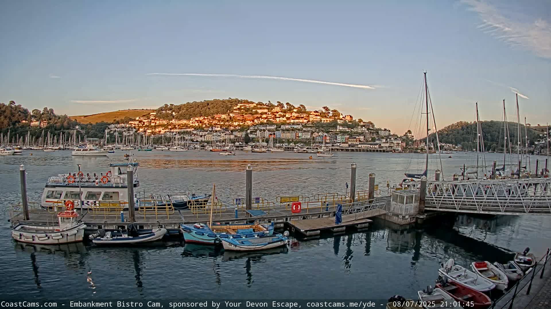 Dartmouth North Ferry Terminal & Pontoon Live Cam - South Hams, Devon, South West, England, United Kingdom