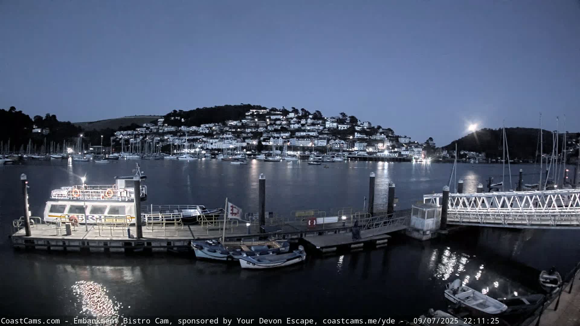 Dartmouth North Ferry Terminal & Pontoon Live Cam - South Hams, Devon, South West, England, United Kingdom