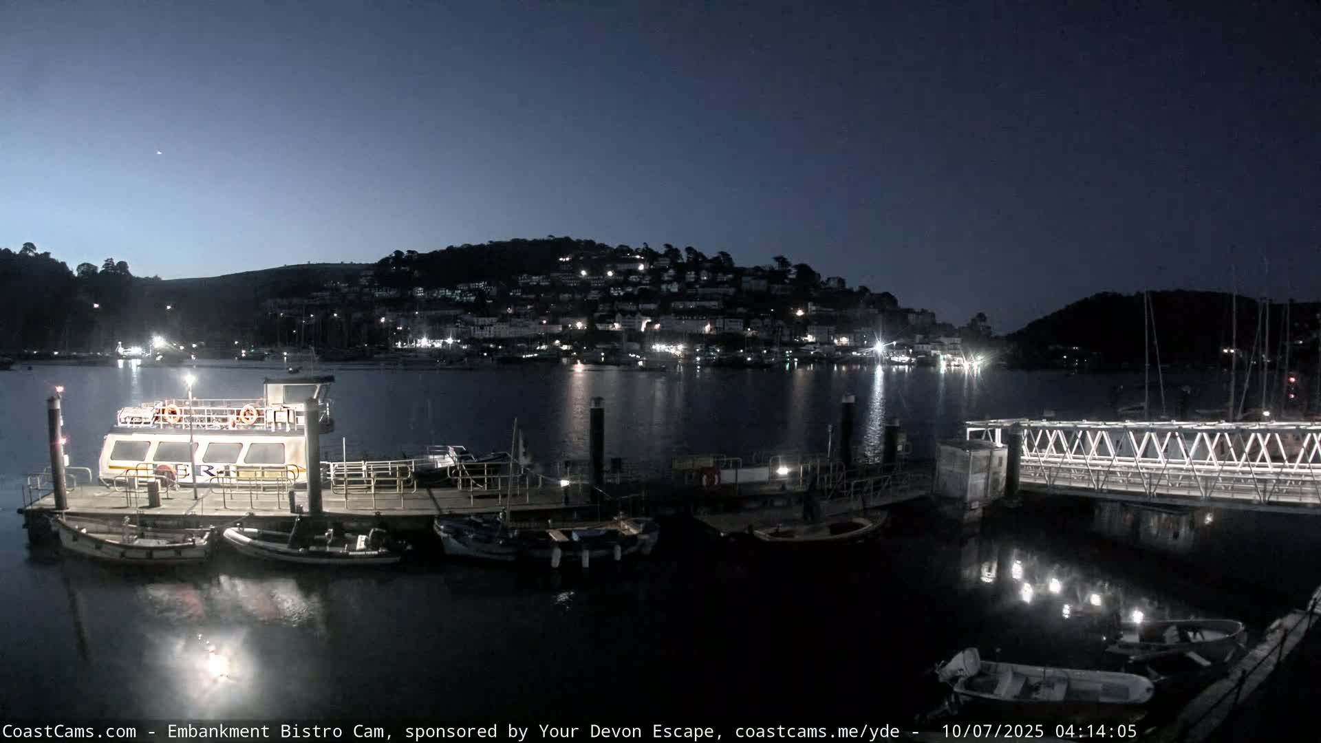 Dartmouth North Ferry Terminal & Pontoon Live Cam - South Hams, Devon, South West, England, United Kingdom