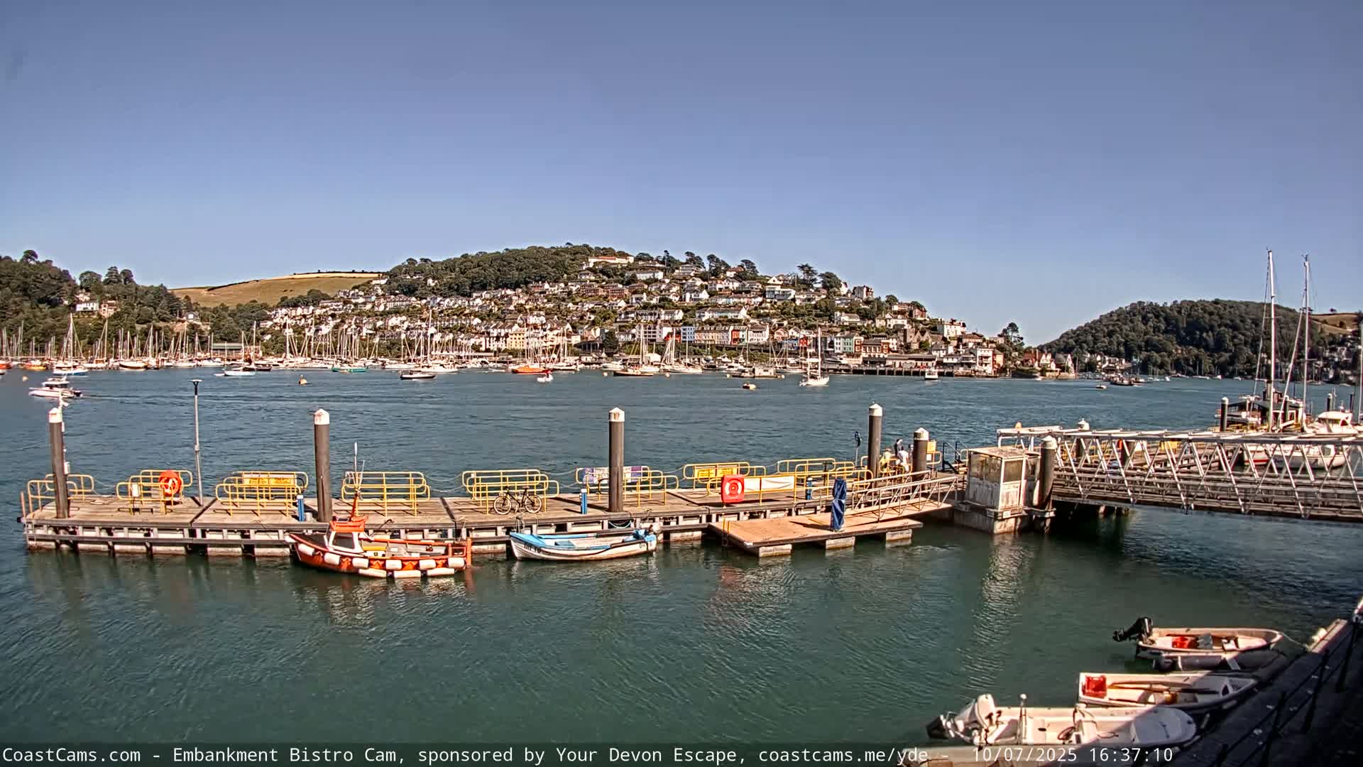Dartmouth North Ferry Terminal & Pontoon Live Cam - South Hams, Devon, South West, England, United Kingdom