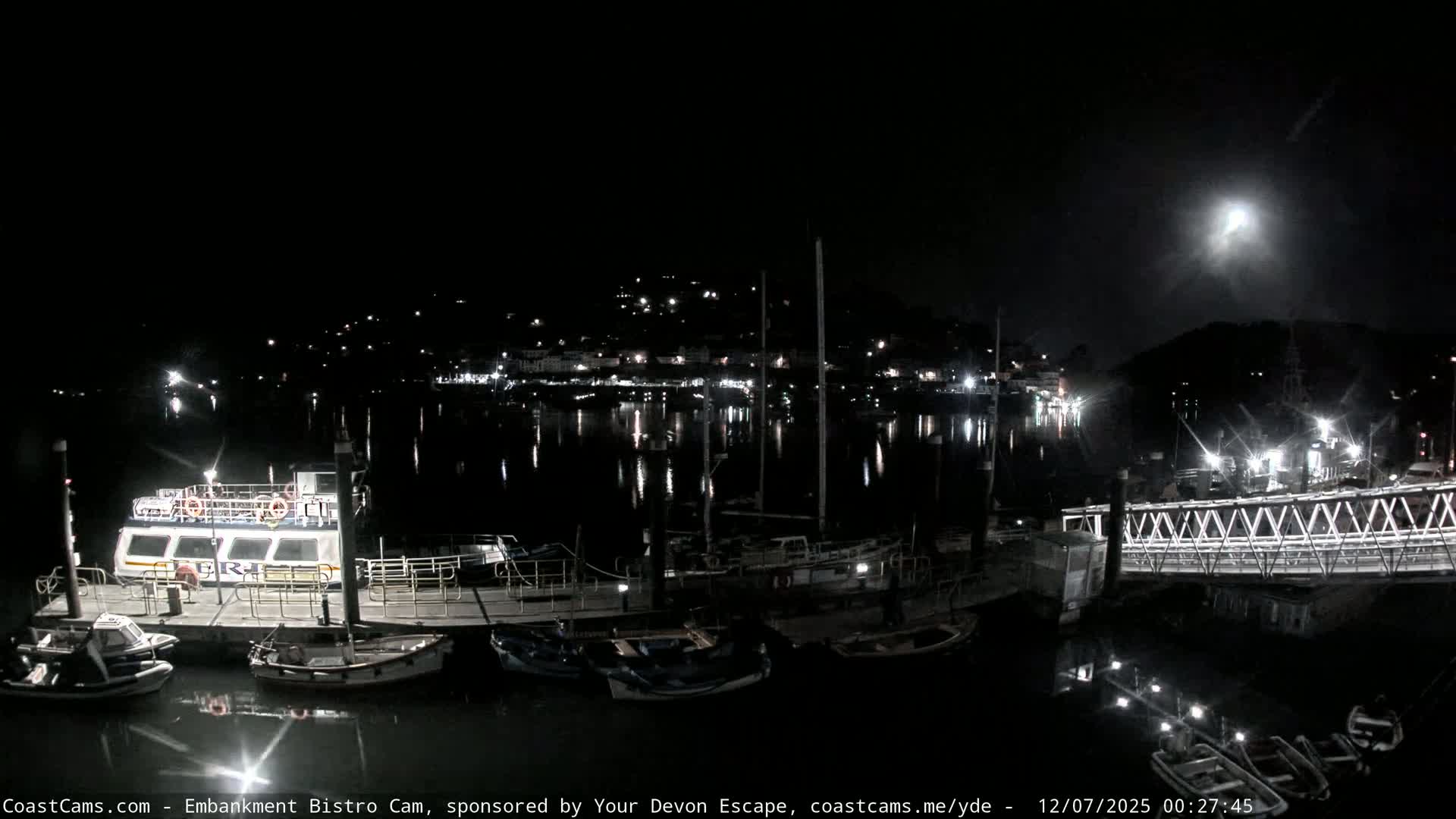 Dartmouth North Ferry Terminal & Pontoon Live Cam - South Hams, Devon, South West, England, United Kingdom
